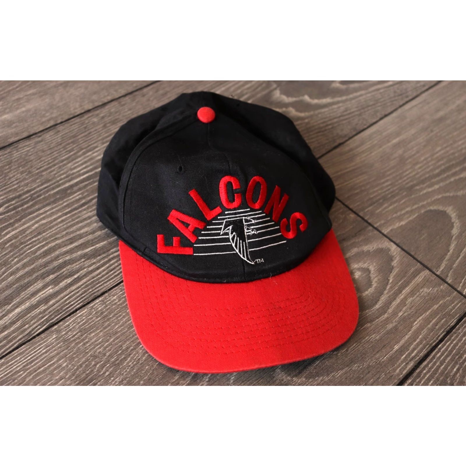 NFL VINTAGE NFL ATLANTA FALCONS RED BLACK SNAPBACK HAT CAP 90'S ONE SIZE FITS ALL Size ONE SIZE - 2 Thumbnail