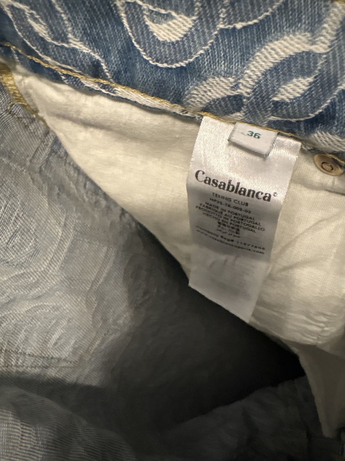 Casablanca Casablanca monogram print straight leg jeans Size US 36 / EU 52 - 5 Thumbnail