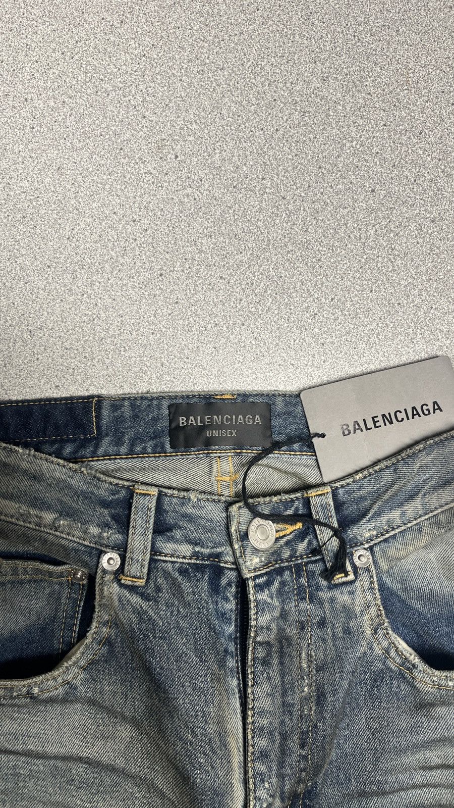 Balenciaga Balenciaga SS22 Oil Spill Mudwash Slim Fit Denims Size US 29 - 6 Thumbnail