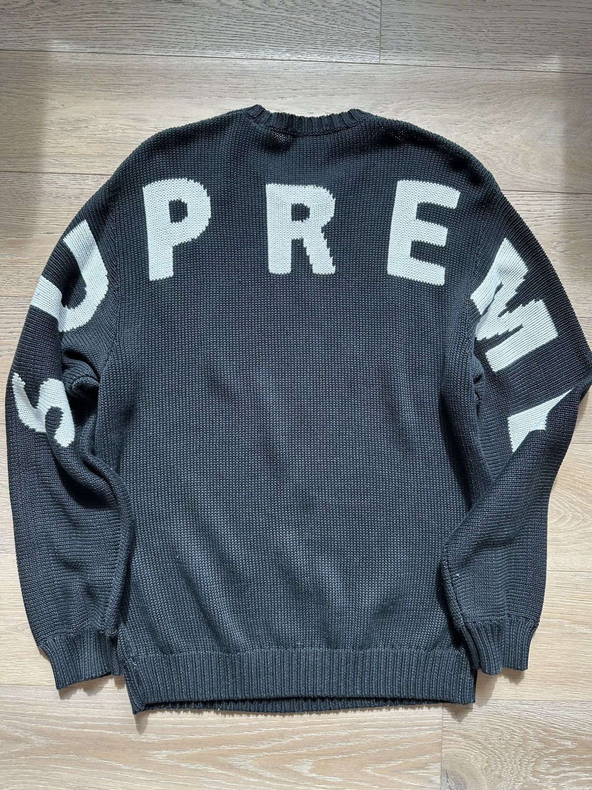 Supreme Supreme Back Logo Sweater SS20 Grailed