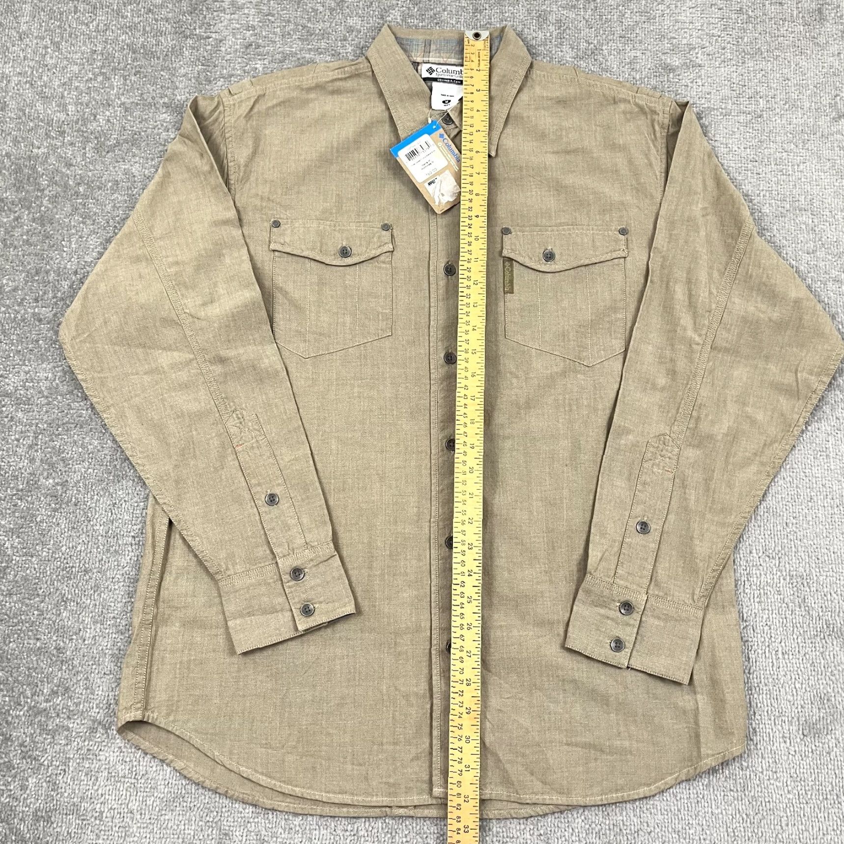 Vintage Columbia Shirt Men M Brown Plaid Button-Up Long Sleeve Outdoor Hiking Casual Mens Size US M / EU 48-50 / 2 - 4 Thumbnail