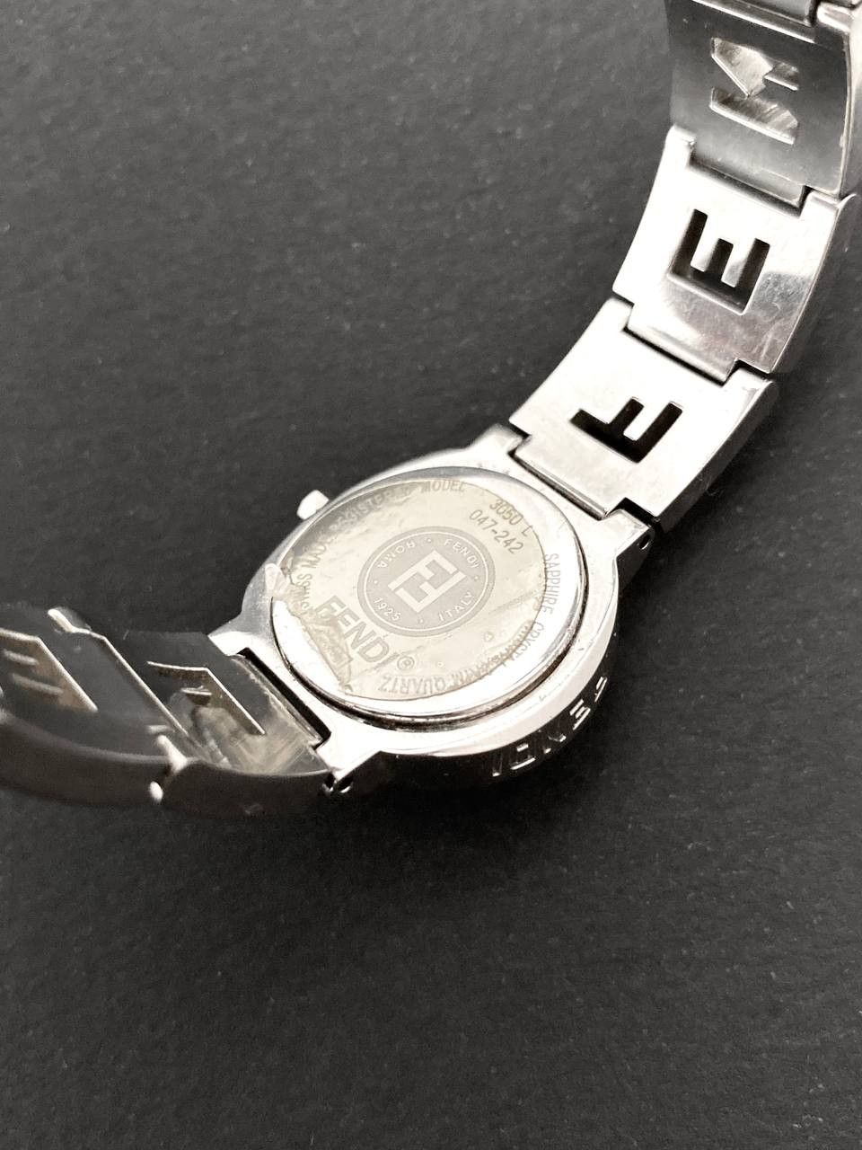 Fendi Fendi Logo Stainless Steel Bracelet Quartz Wrist Watch Y2K Size ONE SIZE - 10 Thumbnail