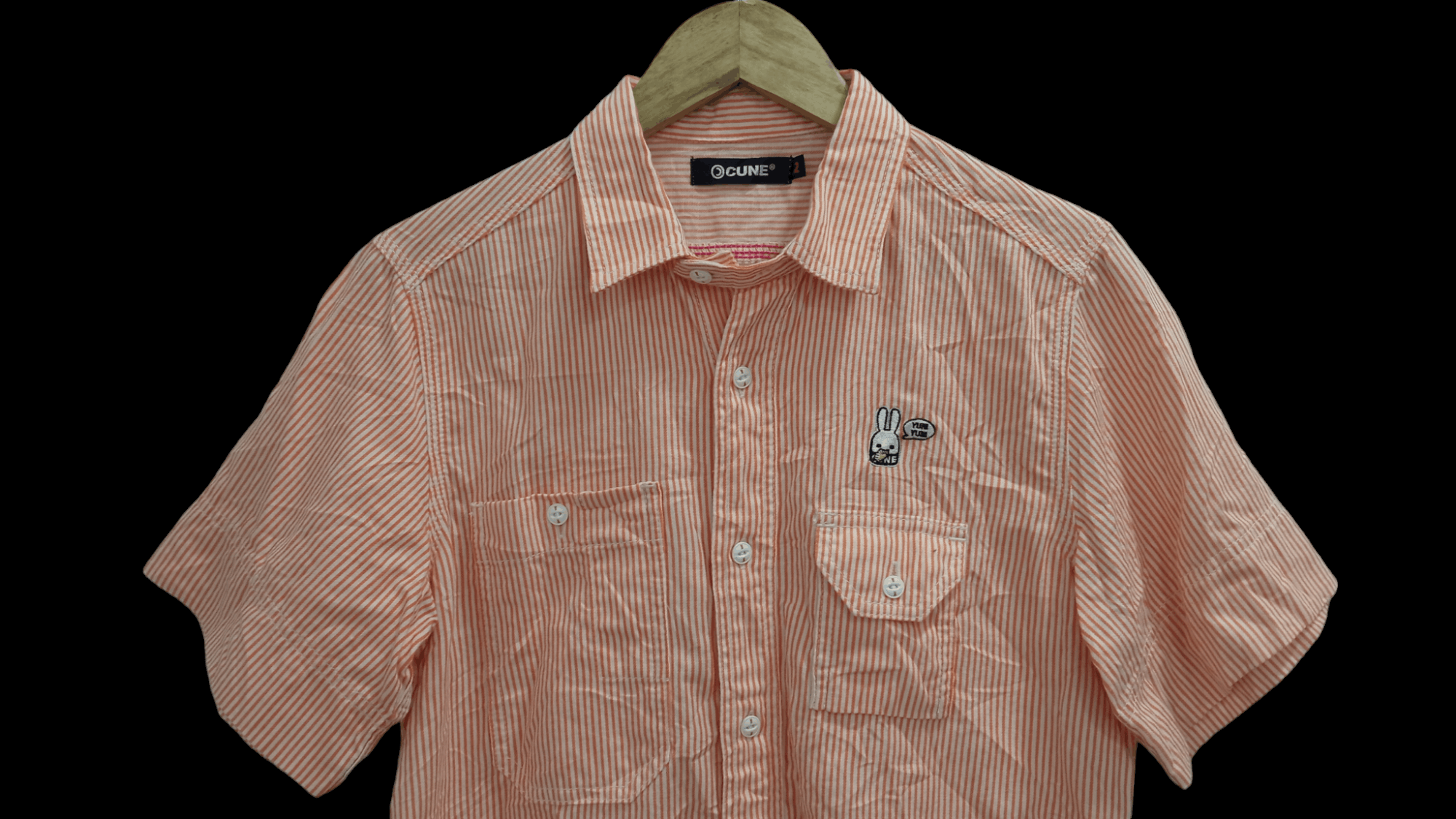 Japanese Brand × Vintage 🔥🔥Vintage Style Cune Striped Shirt Size US M / EU 48-50 / 2 - 8 Thumbnail