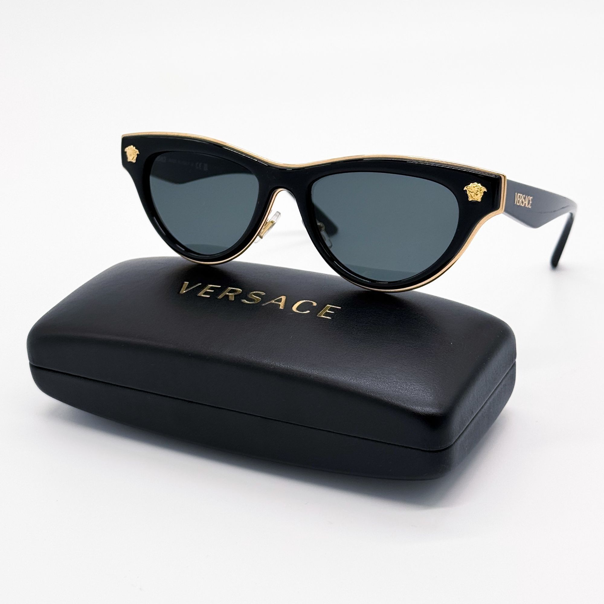 Versace NEW VERSACE SUNGLASSES VE2273 GB1/87 BLACK WOMEN MOD 2273 Size ONE SIZE - 1 Thumbnail