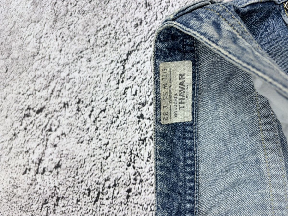 Diesel Diesel Thavar 008QL Distressed DNA Slim Skinny Jeans 31x32 Size US 31 - 11 Thumbnail
