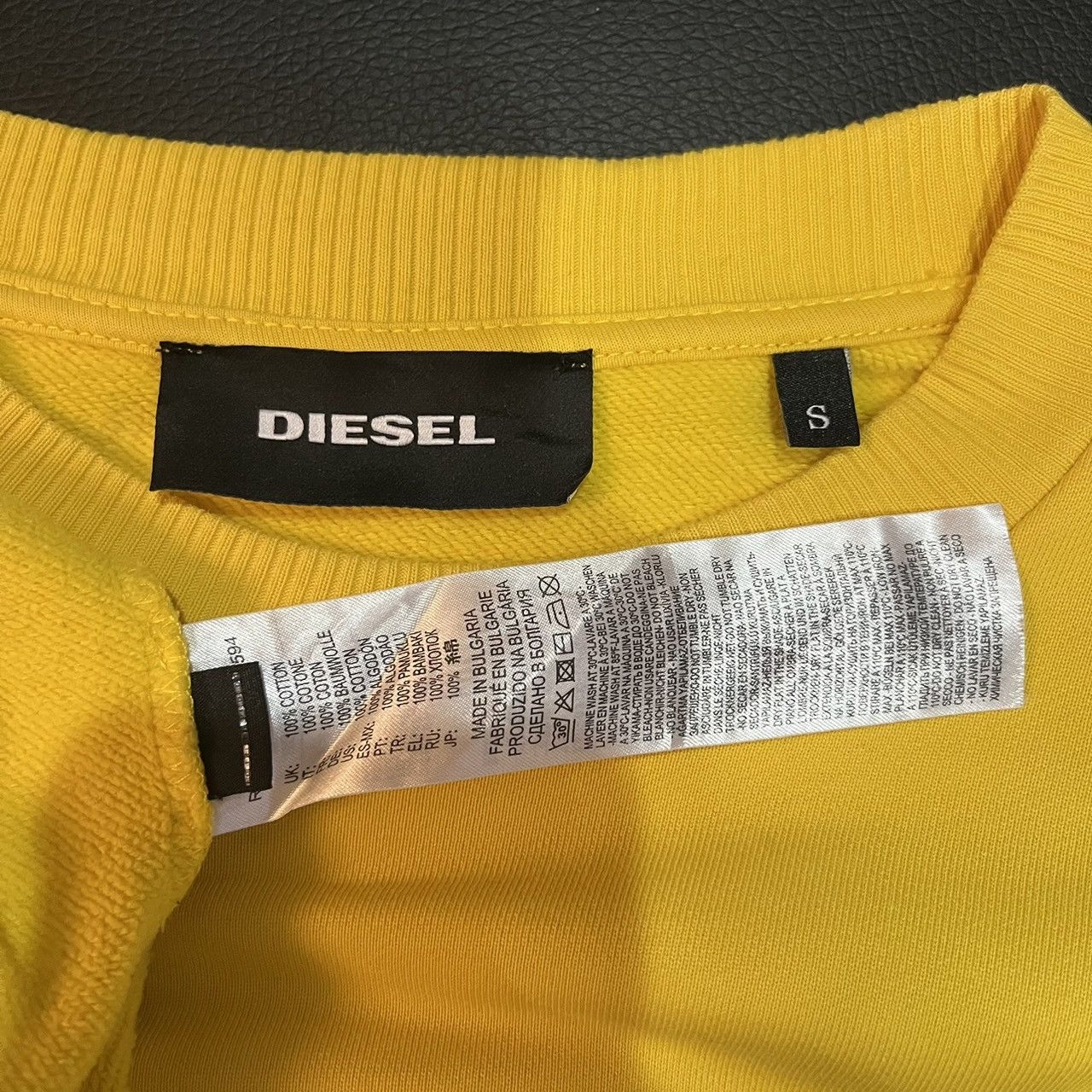 Diesel DIESEL Denim Division Sweatshirt In Yellow Size US S / EU 44-46 / 1 - 7 Thumbnail