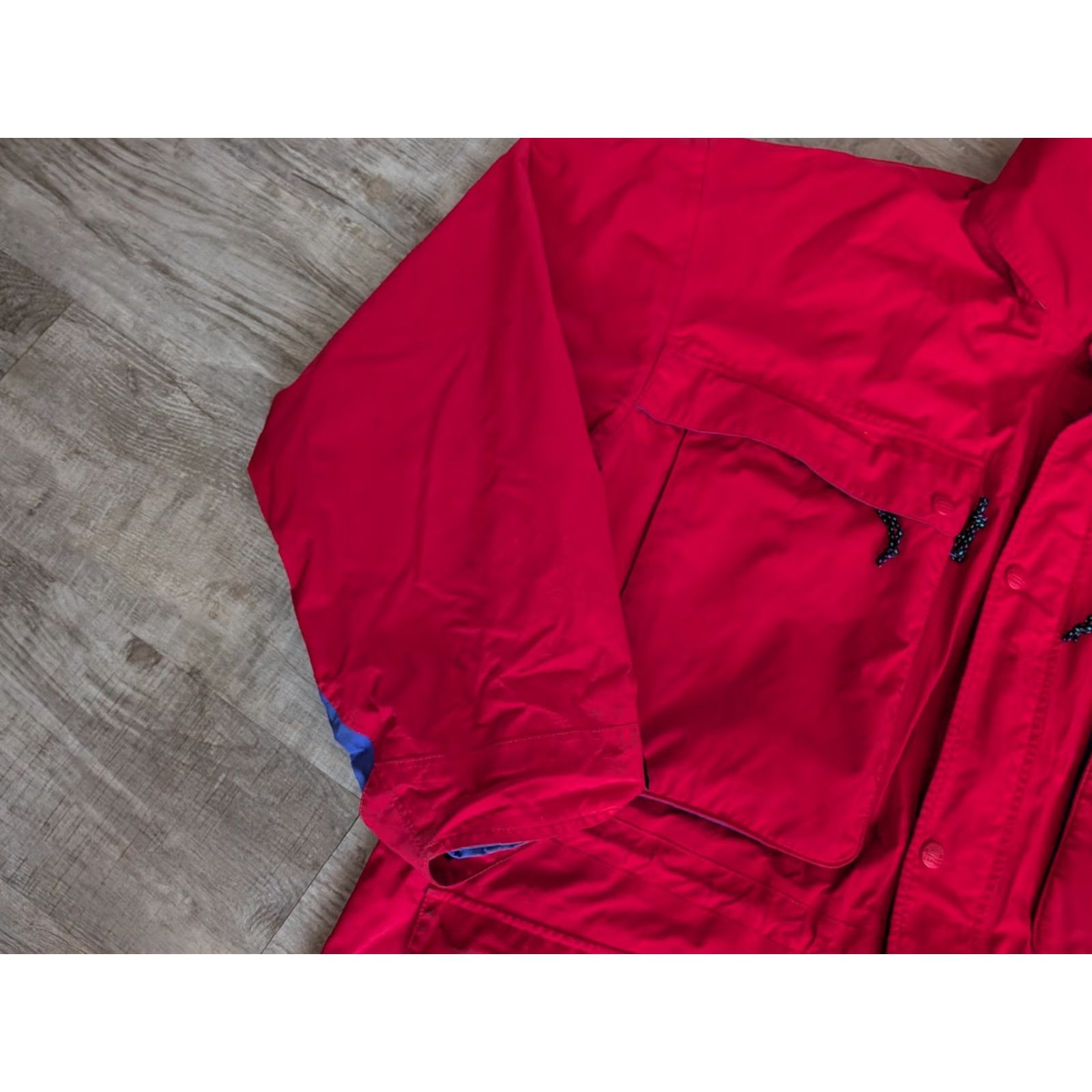 VINTAGE LL Bean NORTHCOL Gore-Tex Adventure Ski Jacket Men XLT Red - Water Resistant Hooded Shell Coat 90s Skiing Mens