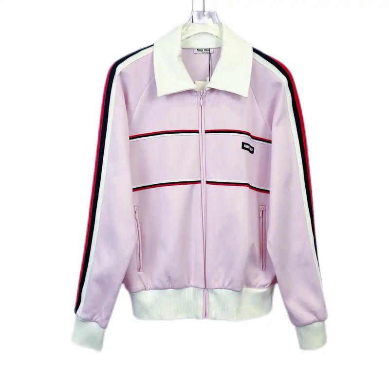 Miu Miu Miu Miu Pink Cotton Jacket for Women 0089 Size S / US 4 / IT 40 - 1 Thumbnail