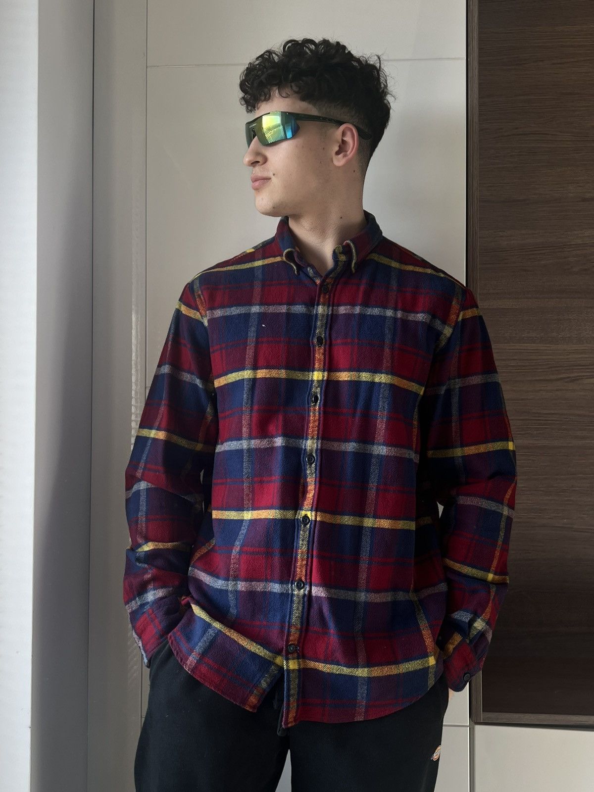 Tommy Hilfiger ‼️Tommy Hilfiger Flanel Teddy Type Sleeve Logo Shirt‼️ Size US XL / EU 56 / 4 - 6 Thumbnail