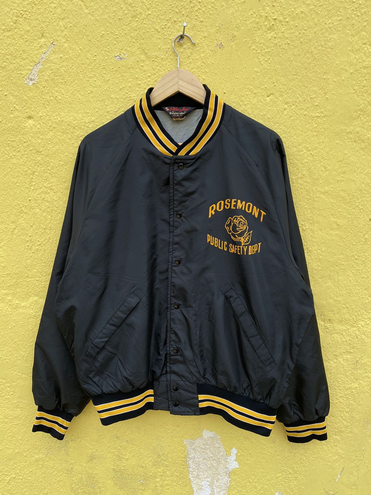Vintage Vintage pla jac Dunbrooke rosemont satin varsity jacket Size US XL / EU 56 / 4 - 8 Thumbnail