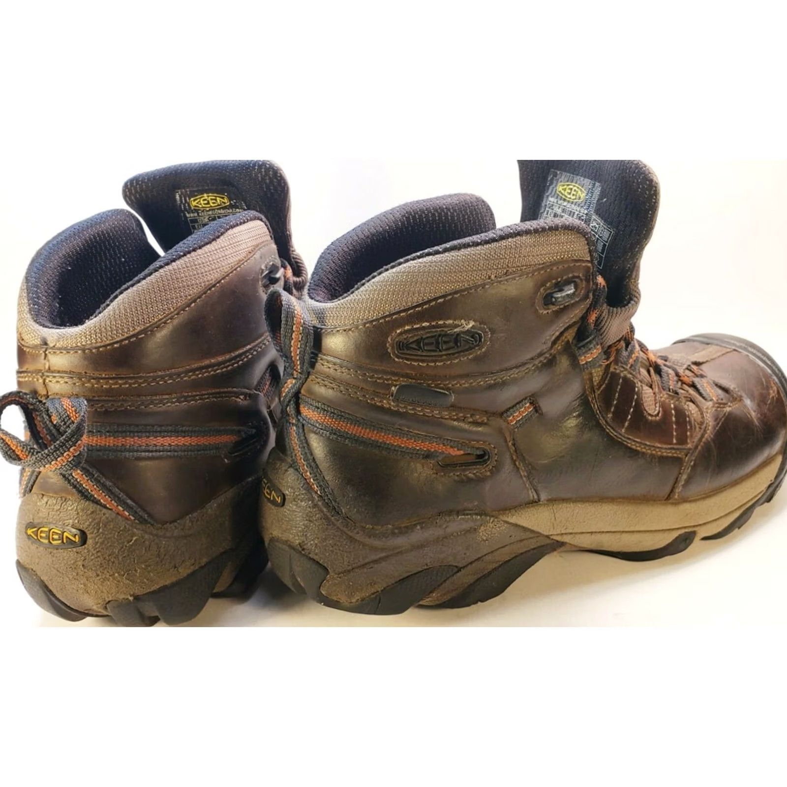 KEEN KEEN Utility Detroit Mid Soft Toe EH Boot Mens 8M Black Olive Leather Textile Waterproof Ankle Work Hiking Shoes 8M EUA 1007009D Size US 8 / EU 41 - 4 Thumbnail