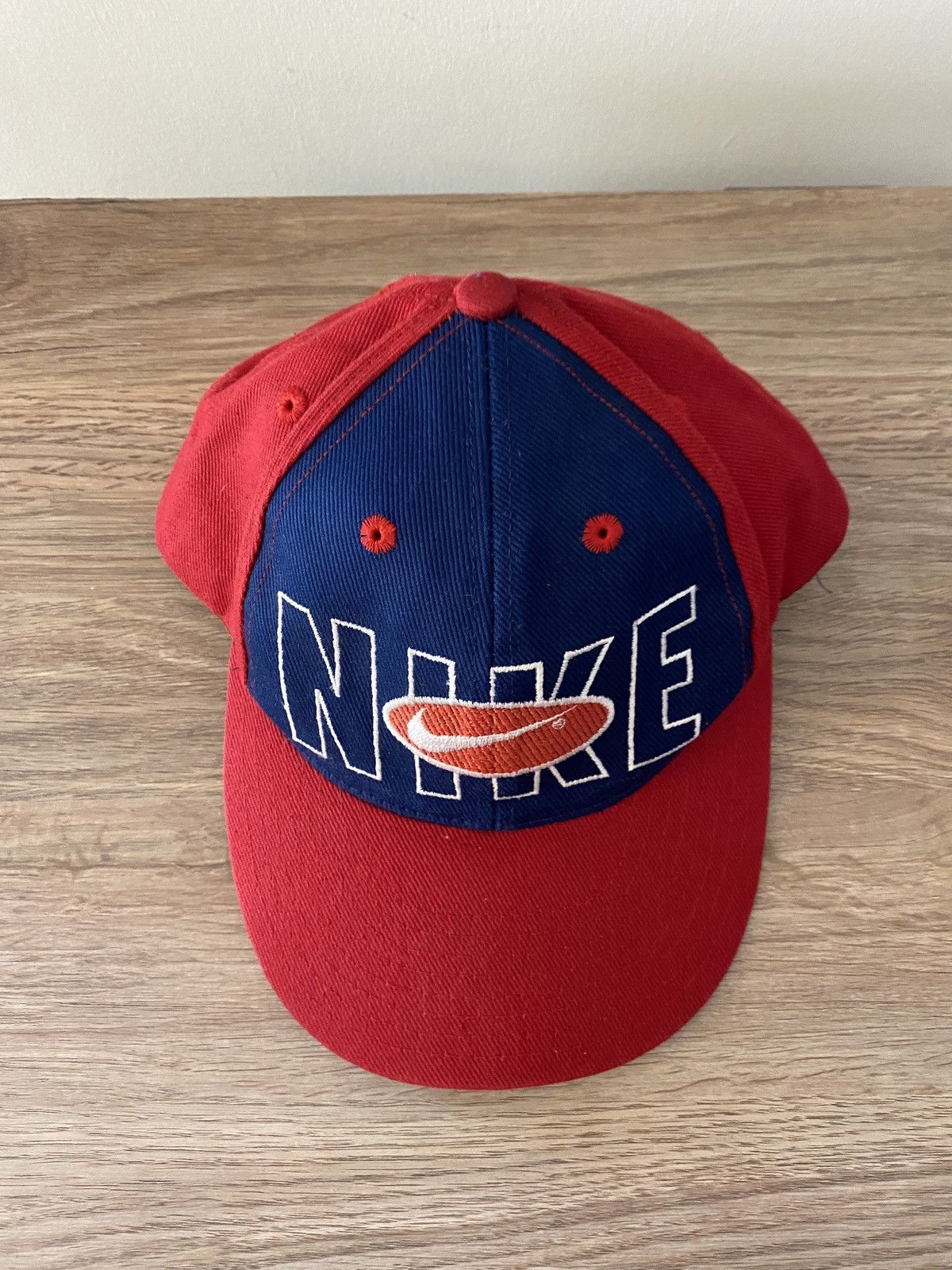 Nike Vintage 90’s Nike Spell Out Double Snap Back Youth Hat Cap Size ONE SIZE - 5 Thumbnail
