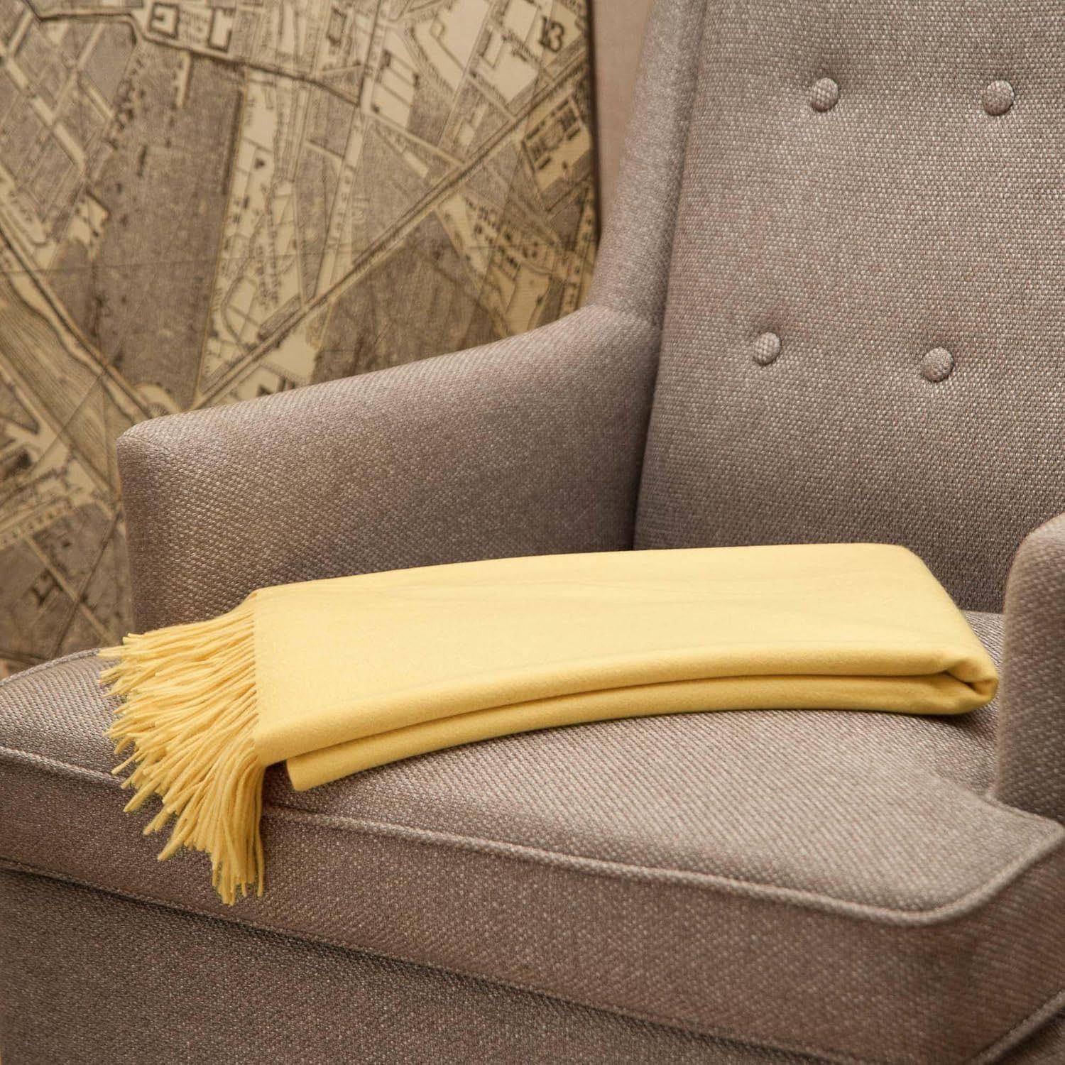 Other Cashmere Throw Blanket with Fringe Size ONE SIZE - 3 Thumbnail