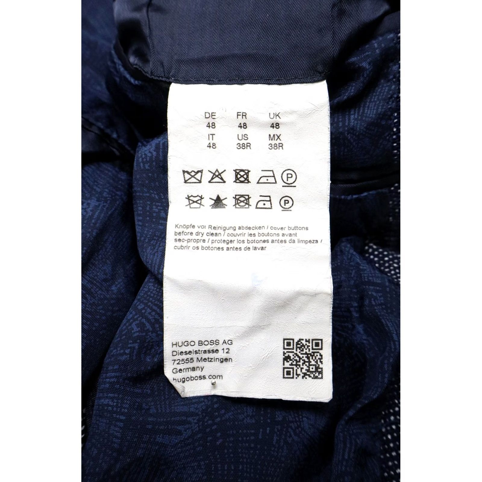 Hugo Boss HUGO BOSS Raye 8 Extra Slim Fit Blazer UK 48 Blue Single-Breasted Pocket Men's Size 48R - 7 Thumbnail