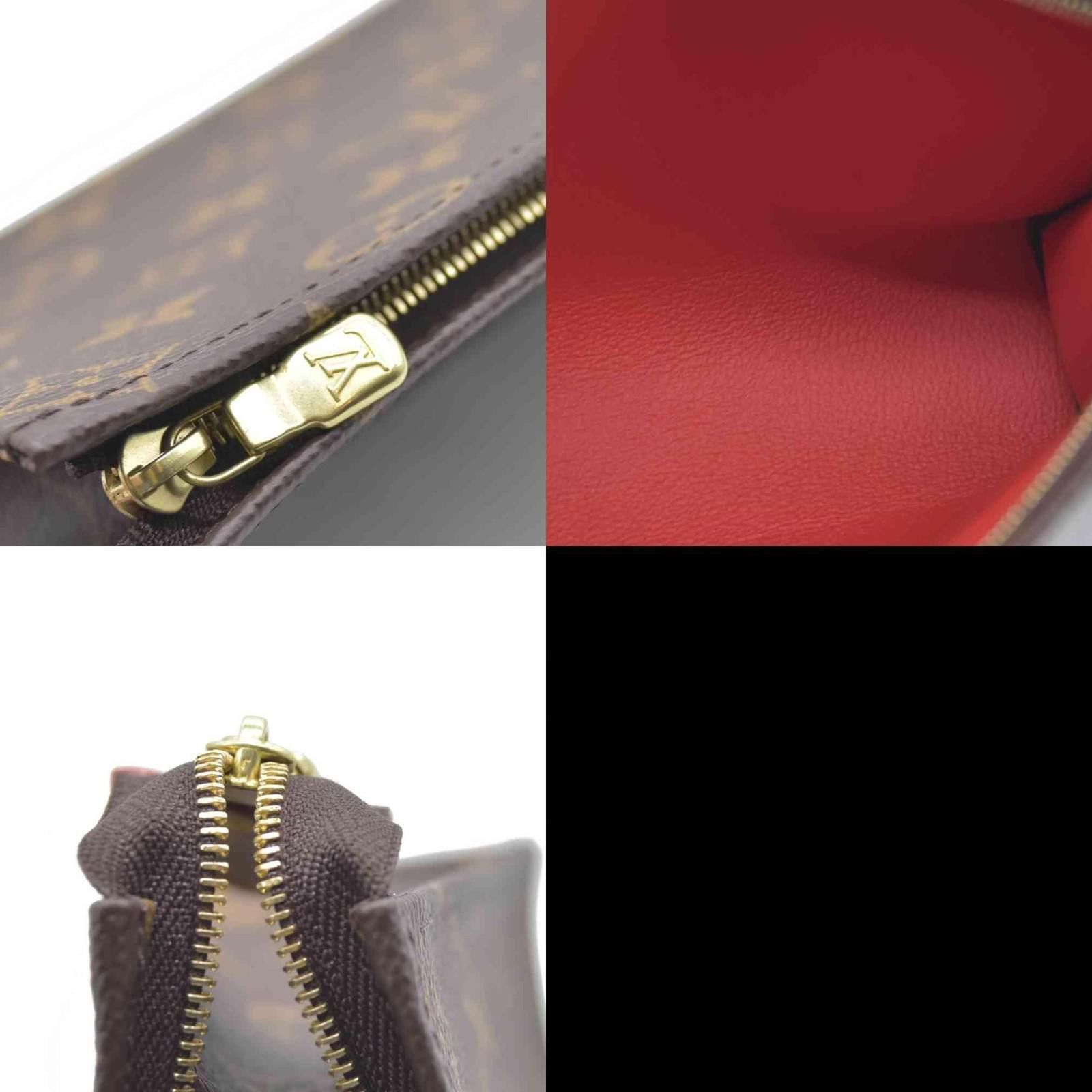 Louis Vuitton $885 Louis Vuitton Monogram Toiletry Pouch 19 Red RFID Size ONE SIZE - 4 Thumbnail