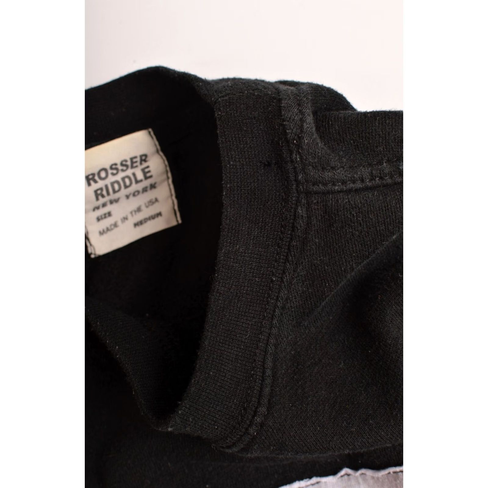 Vintage Rosser Riddle New York Vintage Cotton Blend Pullover Sweatshirt M Black USA Buttons Size US M / EU 48-50 / 2 - 5 Thumbnail