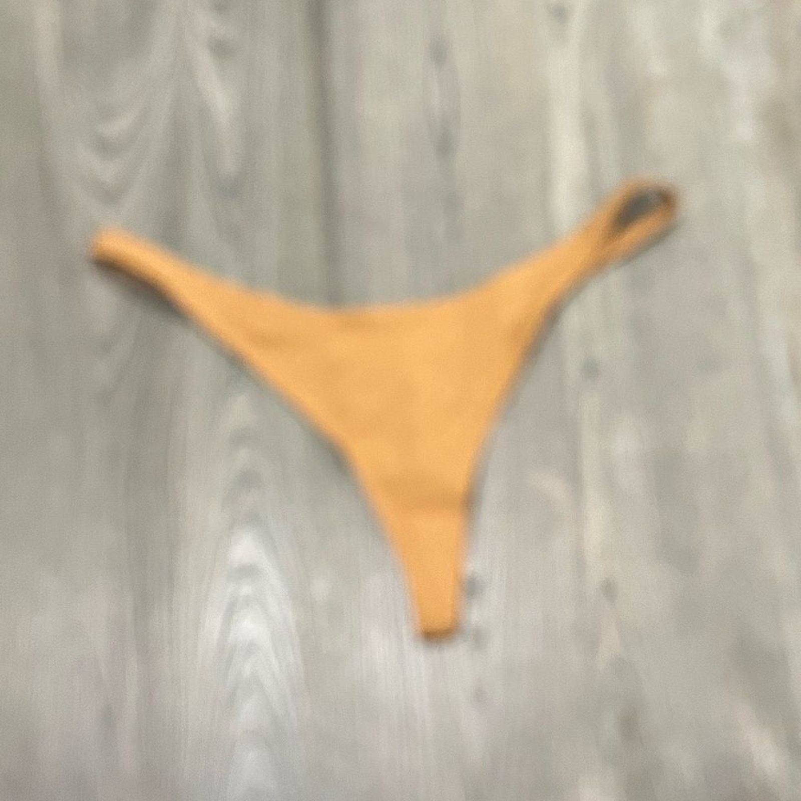 SKIMS NWT Skims Recycled Swim Thong Swimwear Stretch Almond 3X Size ONE SIZE - 2 Thumbnail