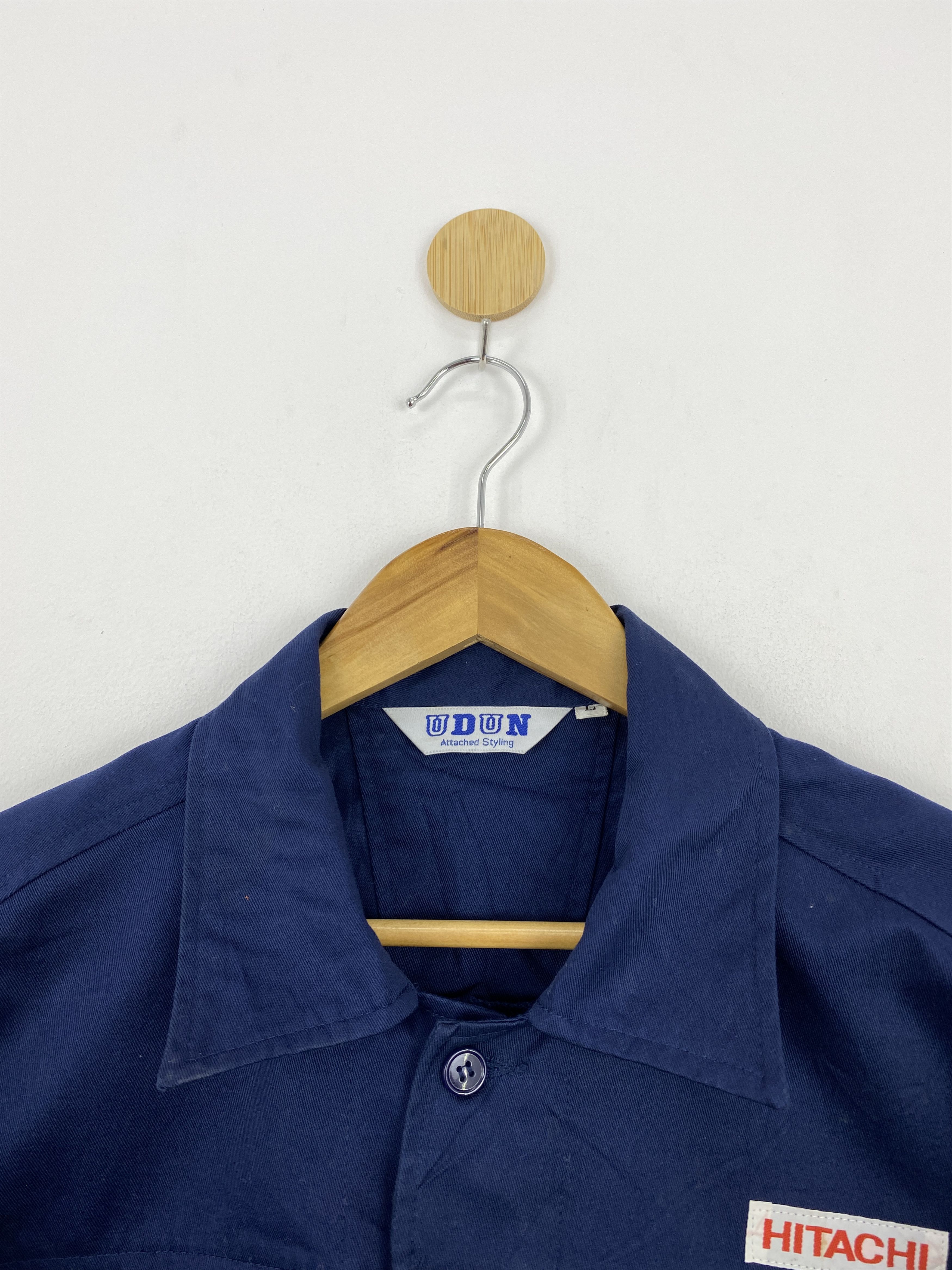 Japanese Brand Vintage Japanese Workwear Hitachi Workers Denim Jacket J1782 Size US L / EU 52-54 / 3 - 7 Thumbnail