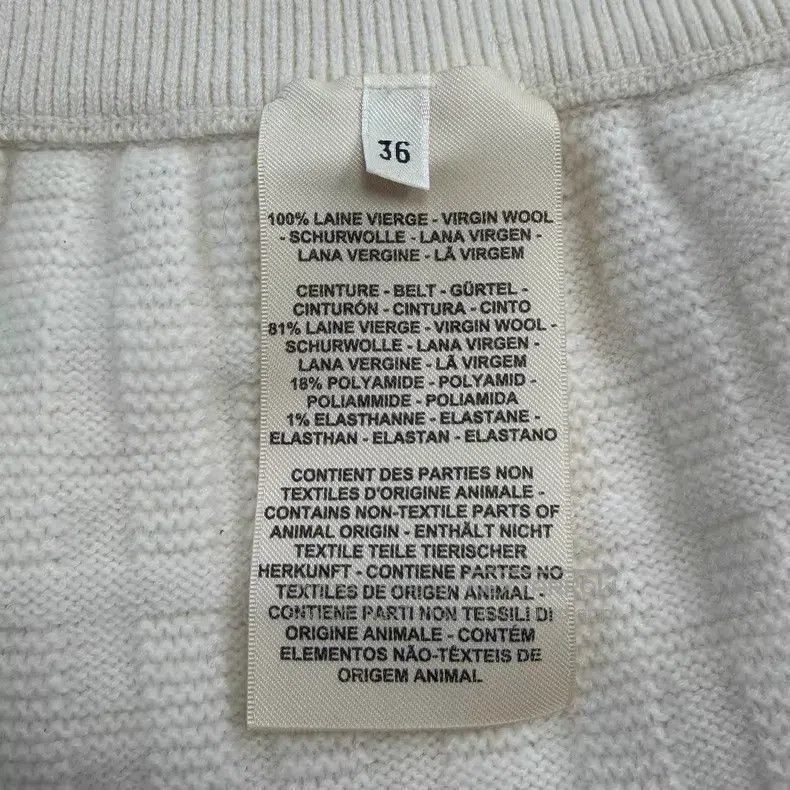 Hermes Hermes Off-White Full H Wool Drawstring Trousers Size 24" / US 00 / IT 34 - 7 Thumbnail