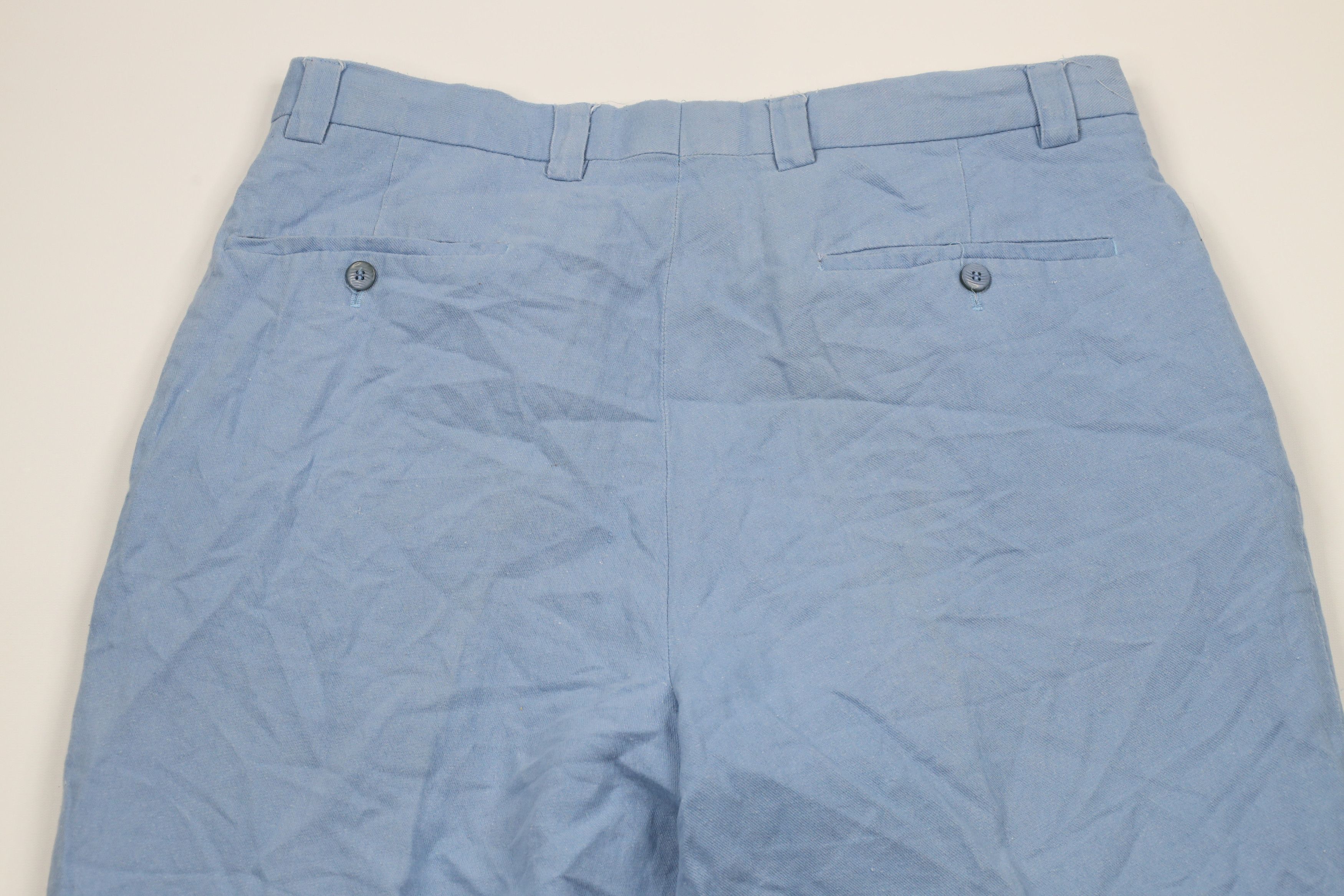 Vintage Vintage 70s Streetwear Pleated Linen Wide Leg Chinos Pants Size US 35 - 12 Thumbnail