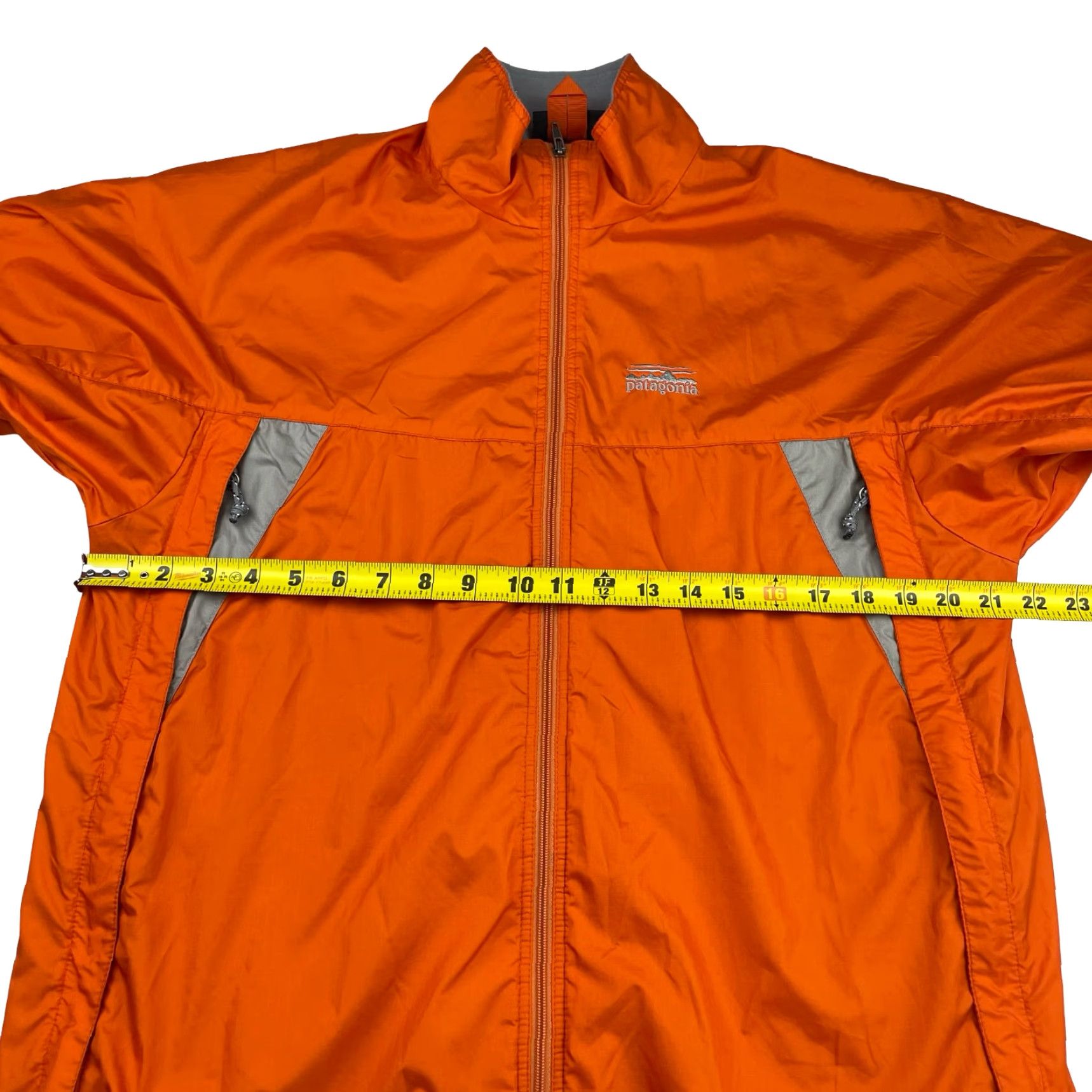 Patagonia VINTAGE Patagonia Men's Windbreaker Jacket Orange Medium Fleece Lined Full Zip - 90s Y2K Style, Logo, Regular Mens Size US M / EU 48-50 / 2 - 7 Thumbnail