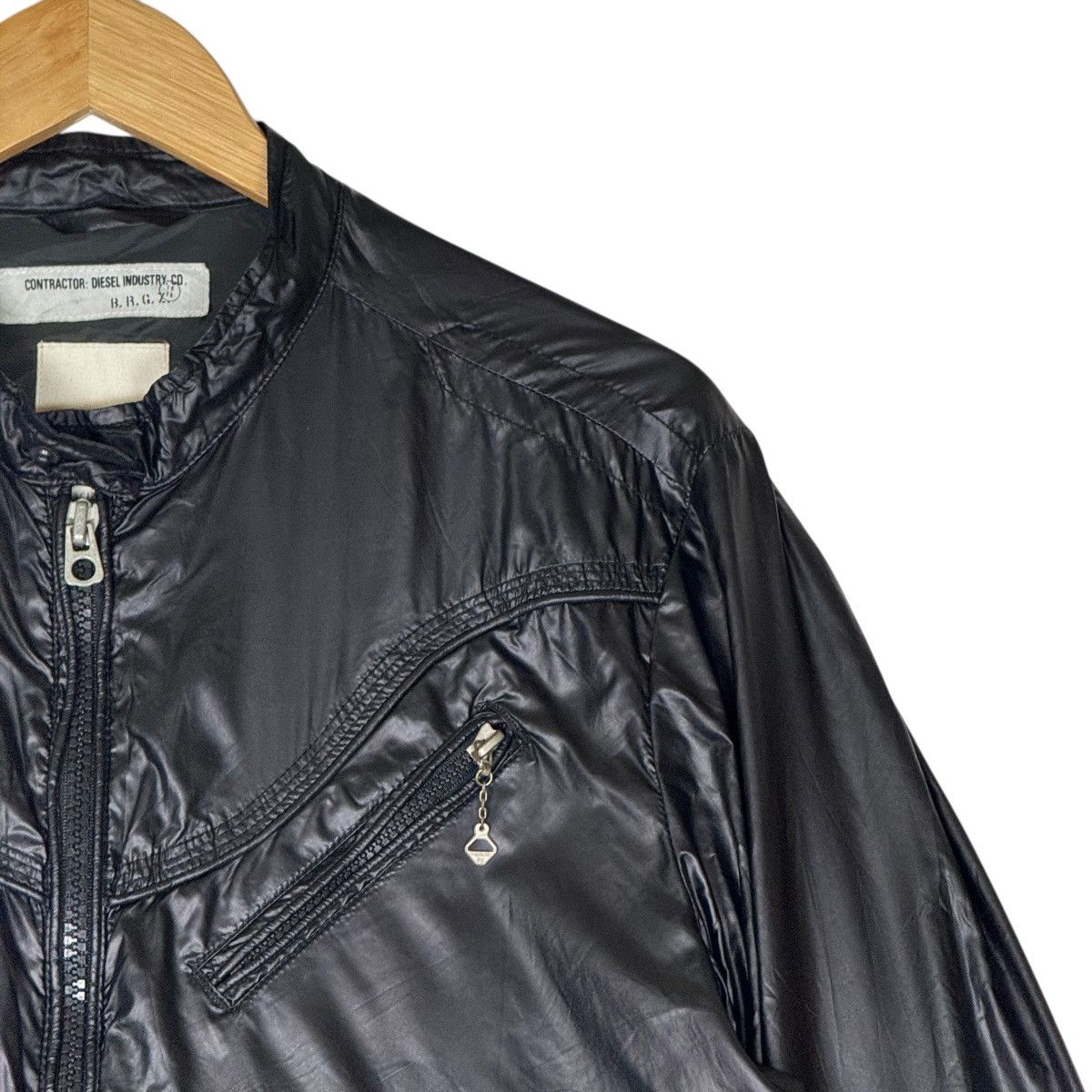 Diesel Diesel Leather Nylon Jacket DMB-W: RR55 Size US M / EU 48-50 / 2 - 4 Thumbnail