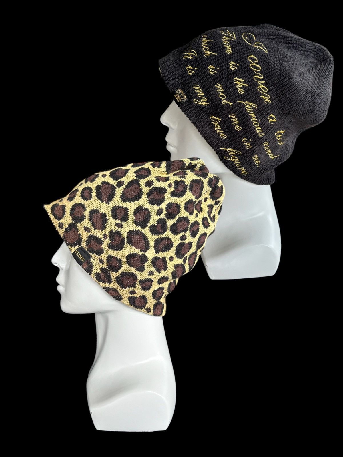 Japanese Brand × Kapital × Vintage Leopard Japanese Brand Reversible big Beanie Hats Rare🎌☠️☠️ Size ONE SIZE - 2 Thumbnail