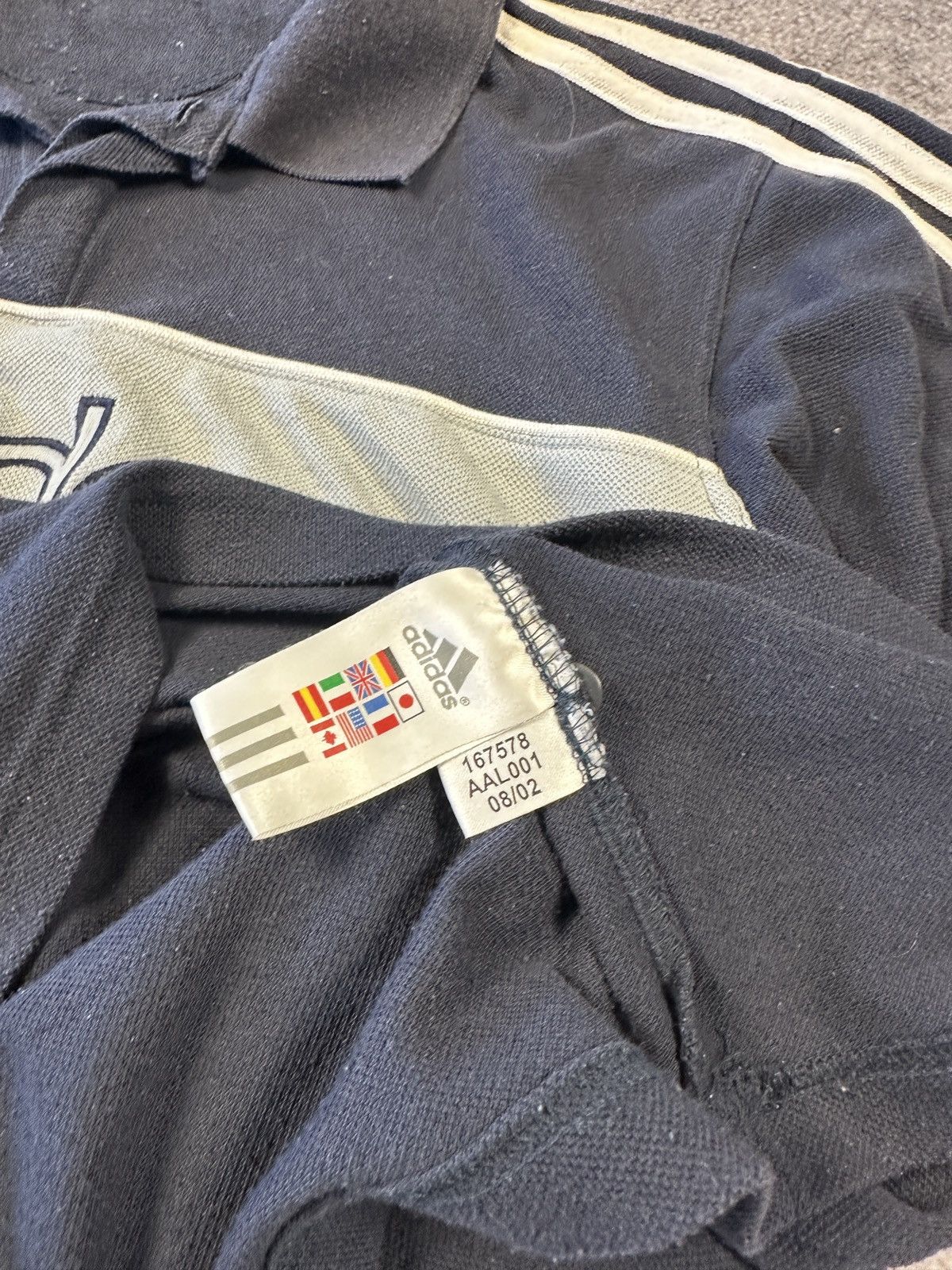 Adidas × Vintage Vintage Adidas Big Logo Polo Streetwear Rare Casual VTg Y2K Size US S / EU 44-46 / 1 - 4 Thumbnail