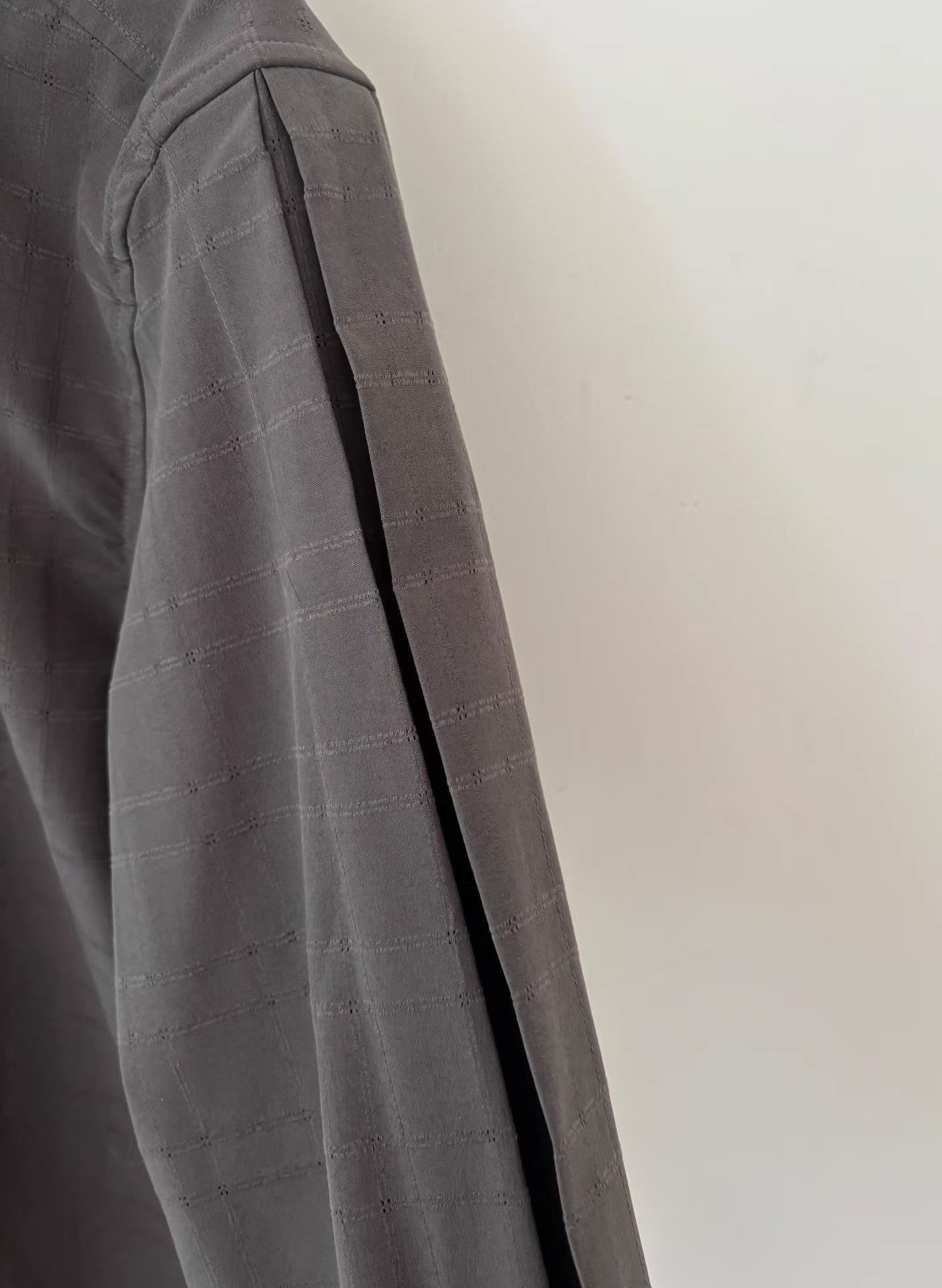 _J.L-A.L_ Gray Check Pattern Long Sleeve Button Up Shirt Size US M / EU 48-50 / 2 - 5 Thumbnail