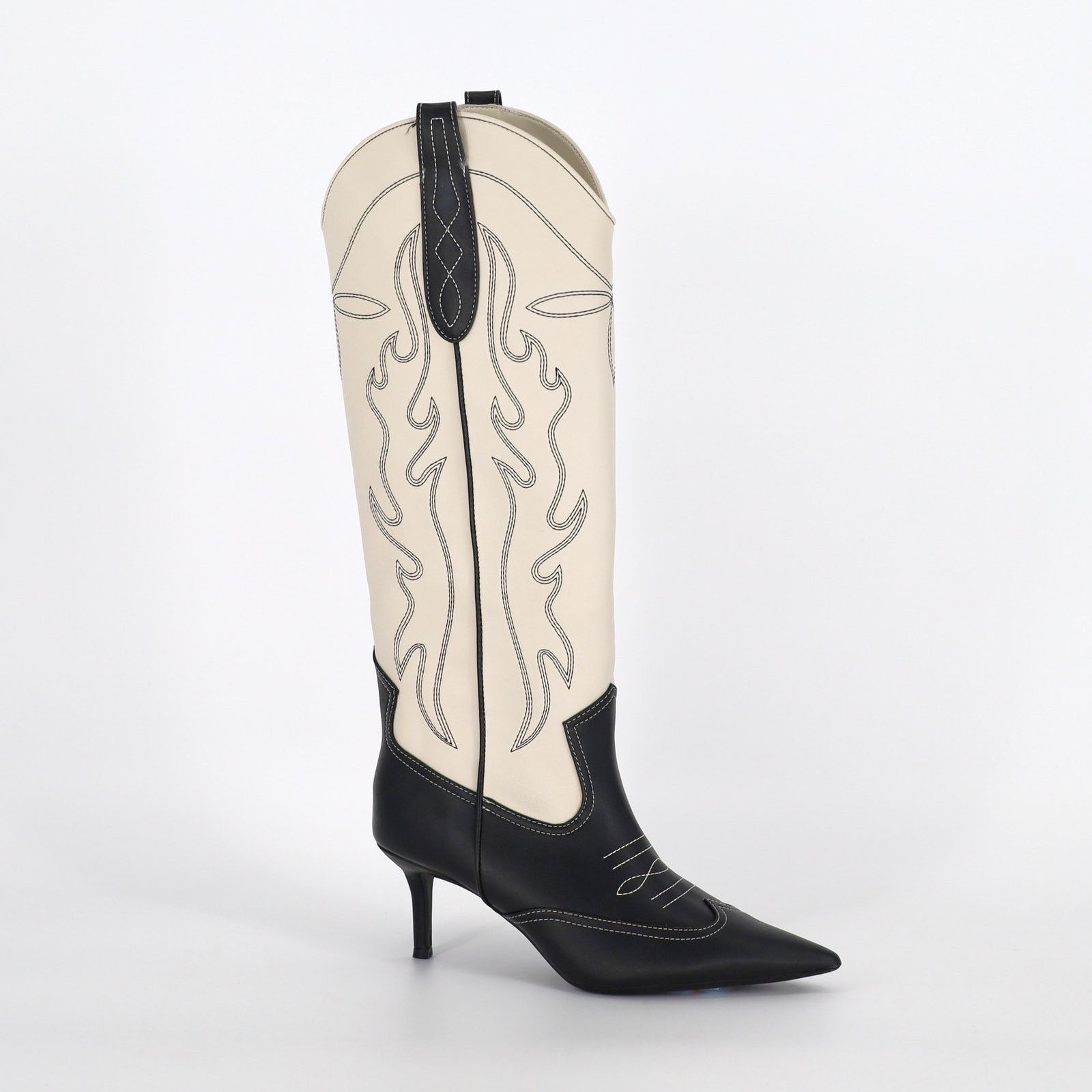 The Unbranded Brand I.N.C. Int Concepts Women Bone White High Boot Size 6M Size US 6 / IT 36 - 1 Thumbnail