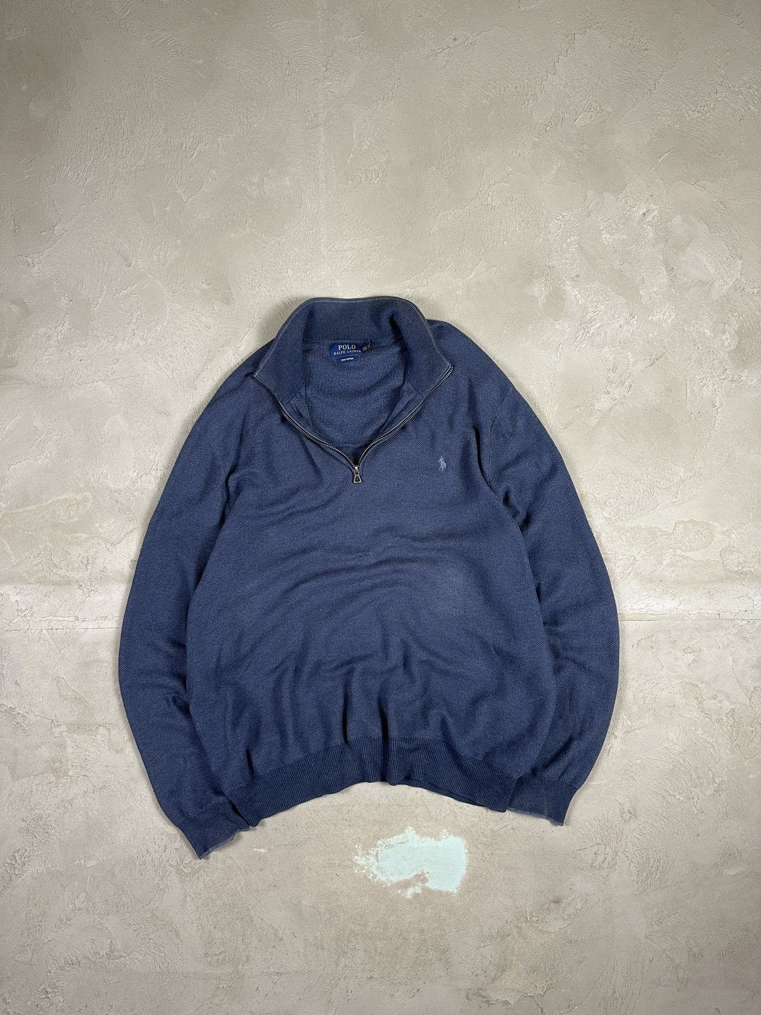 Designer × Polo Ralph Lauren Polo Ralph Lauren Logo Boxy Quaterzip Sweatshirt Size US XXL / EU 58 / 5 - 1 Thumbnail