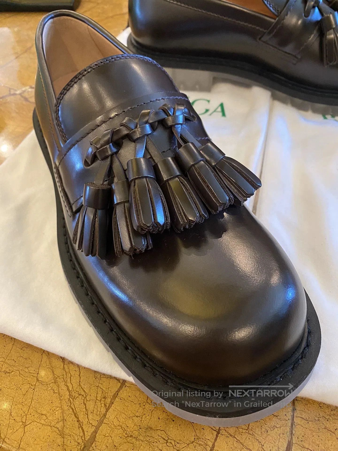 Bottega Veneta Black Tassel Slip. Size US 8 / EU 41 - 9 Thumbnail