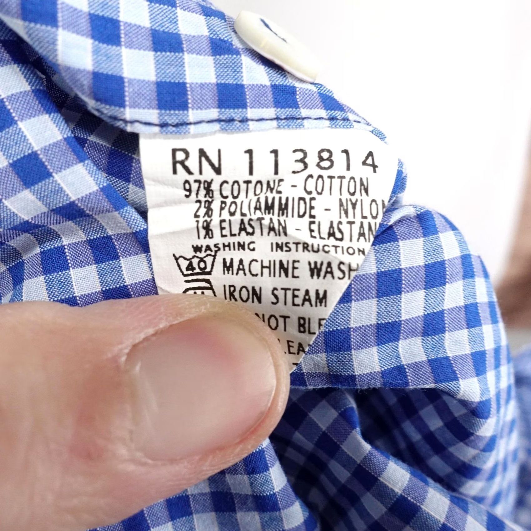 Billy Reid Billy Reid Shirt Mens XL Blue Check Long Sleeve Button-Up Collared Woven Regular Cut Size US XL / EU 56 / 4 - 6 Thumbnail