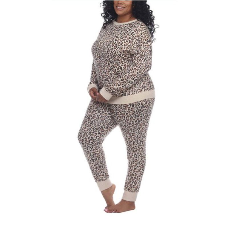honeyee.com Women's pajamas leopard 2XL Size ONE SIZE - 6 Thumbnail