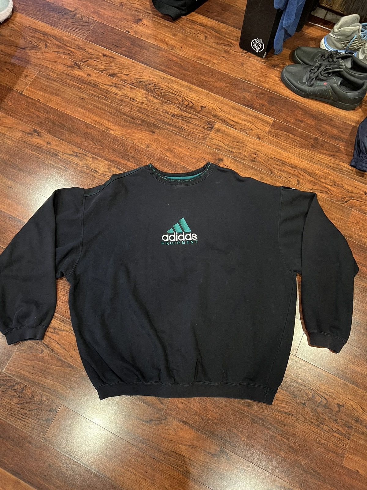 image of Adidas Equipment Crewneck in Black, Men's (Size XL)