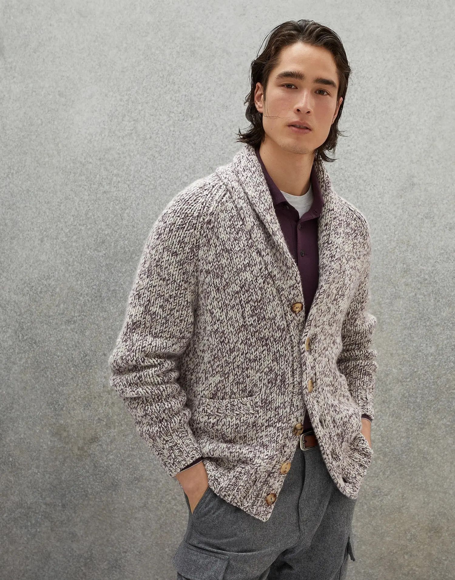Brunello Cucinelli o1w1db10225 Cardigan in Multicolor Size US L / EU 52-54 / 3 - 1 Thumbnail