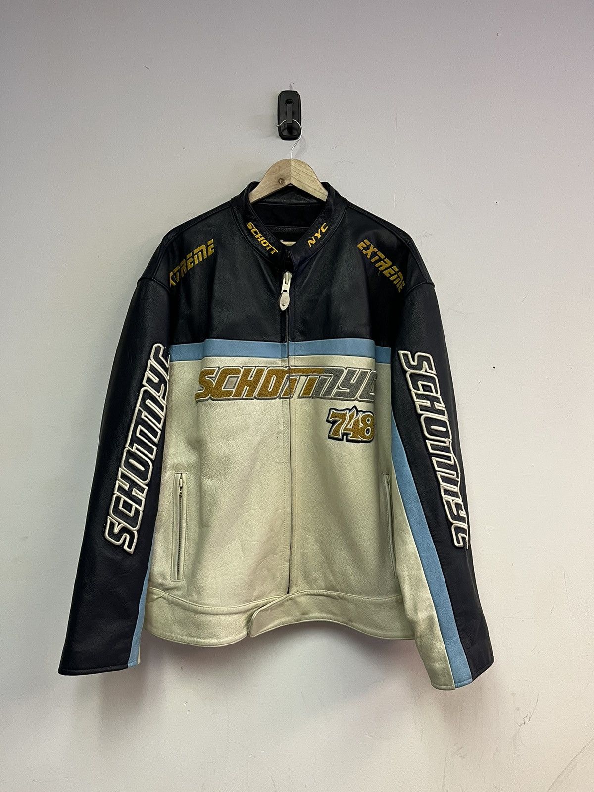 Schott Vintage Schott Leather Jacket Size US XXL / EU 58 / 5 - 1 Thumbnail