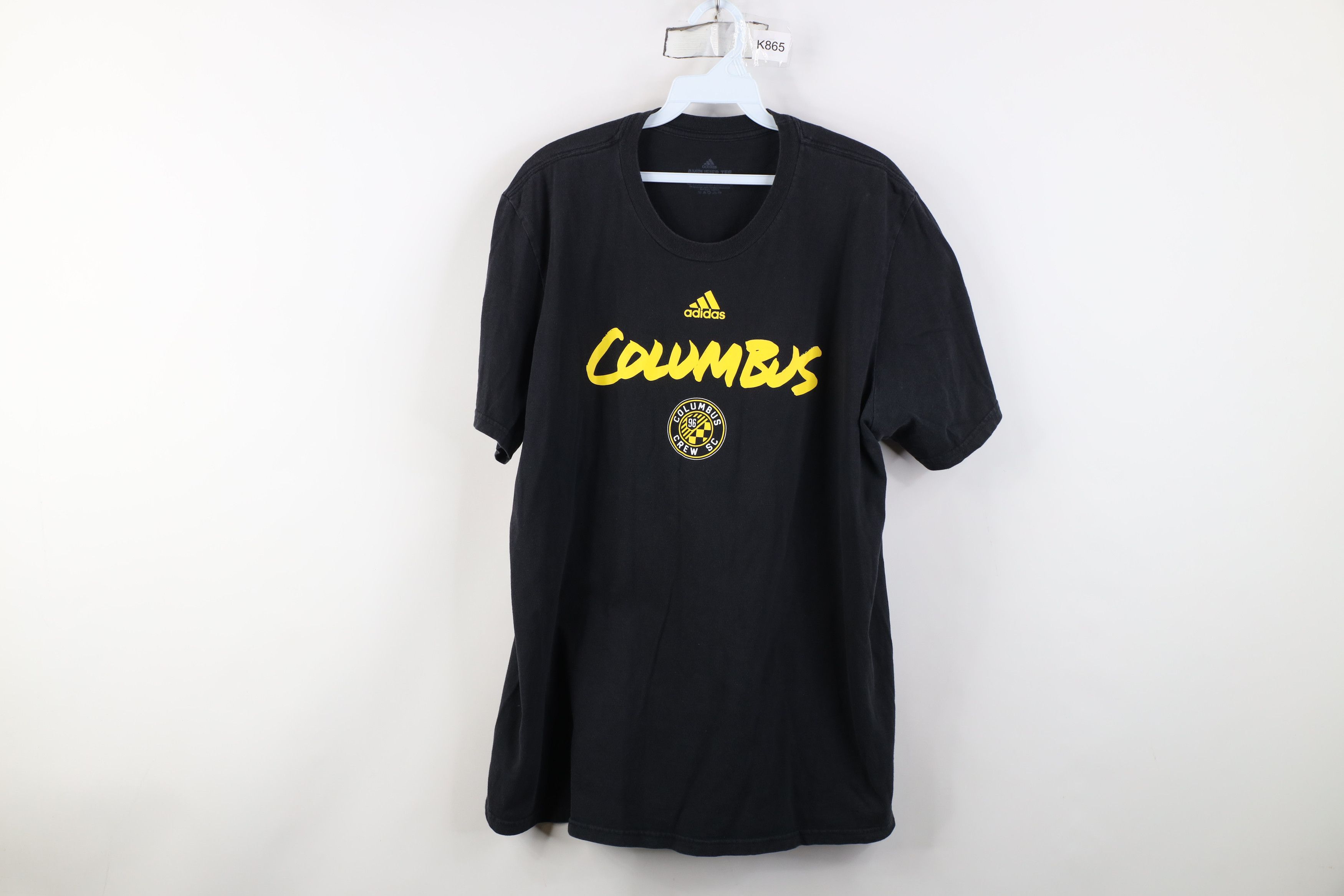 Adidas Adidas Soccer Columbus Crew SC Short Sleeve T-Shirt Black Size US XL / EU 56 / 4 - 1 Thumbnail