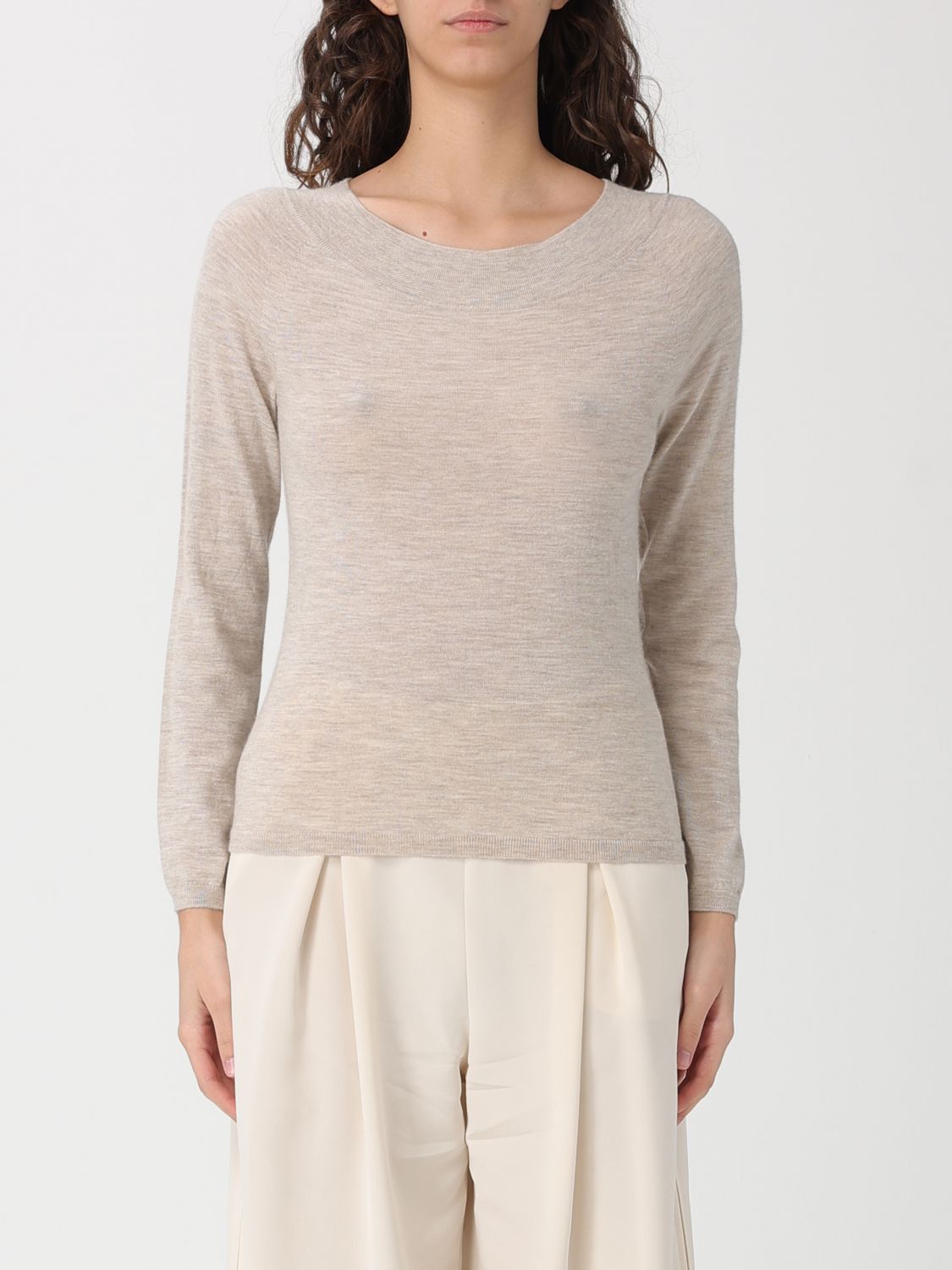 Max Mara Sweater Woman Beige