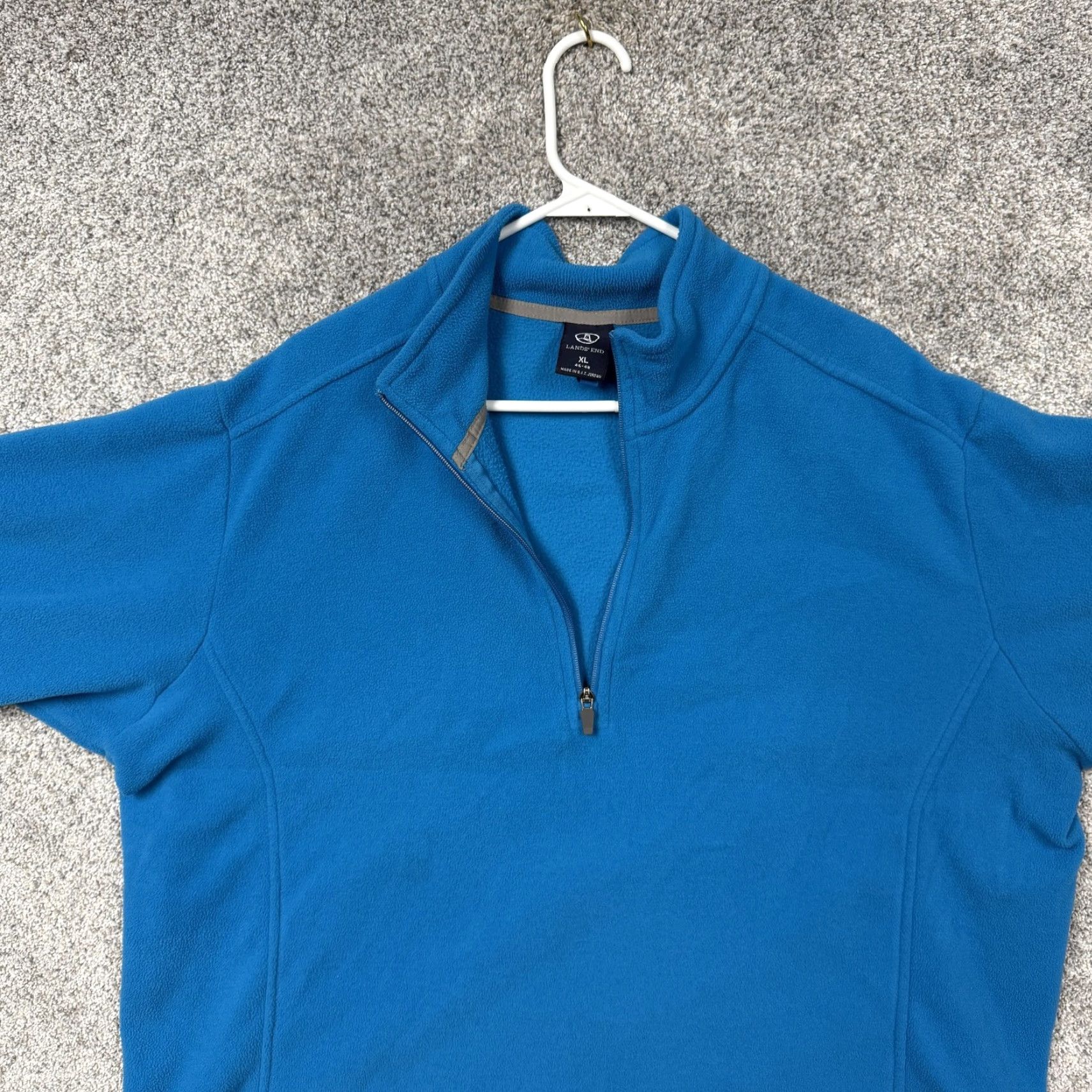 Lands' End Lands' End Pullover XL Blue Polartec Fleece Quarter Zip Outdoor Hiking Gorpcore Men XL Blue Pullover 1/4 Zip Raglan Mock Neck Zip Casual"} Size US XL / EU 56 / 4 - 6 Thumbnail