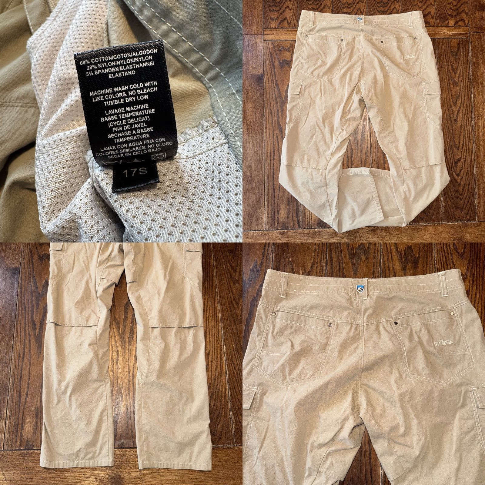 Vintage Kuhl Pants Mens 38x30 Beige Outdoor Hiking Vented Cargo Size US 38 / EU 54 - 8 Thumbnail