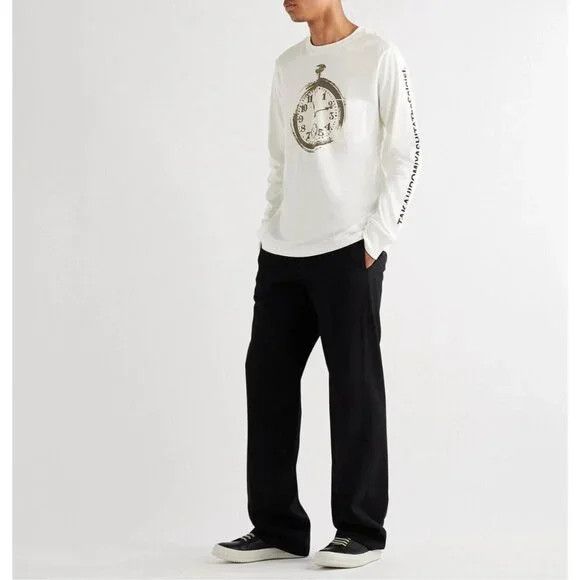 Takahiromiyashita The Soloist. TAKAHIROMIYASHITA TheSoloist. Printed Cotton-Jersey T-Shirt Size US M / EU 48-50 / 2 - 1 Thumbnail
