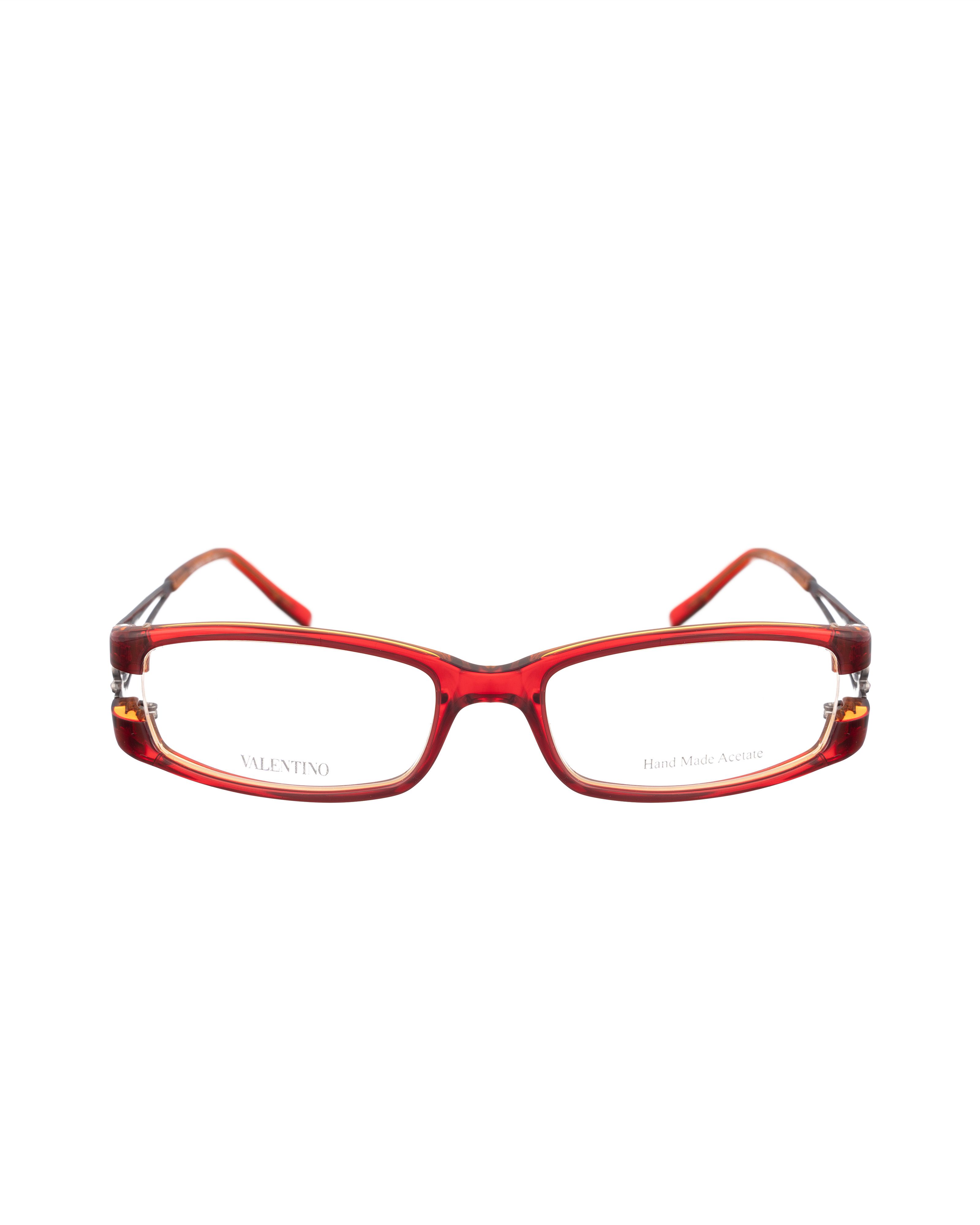 Valentino Valentino 00s Red & Silver Glasses with Big Logo Size ONE SIZE - 2 Thumbnail
