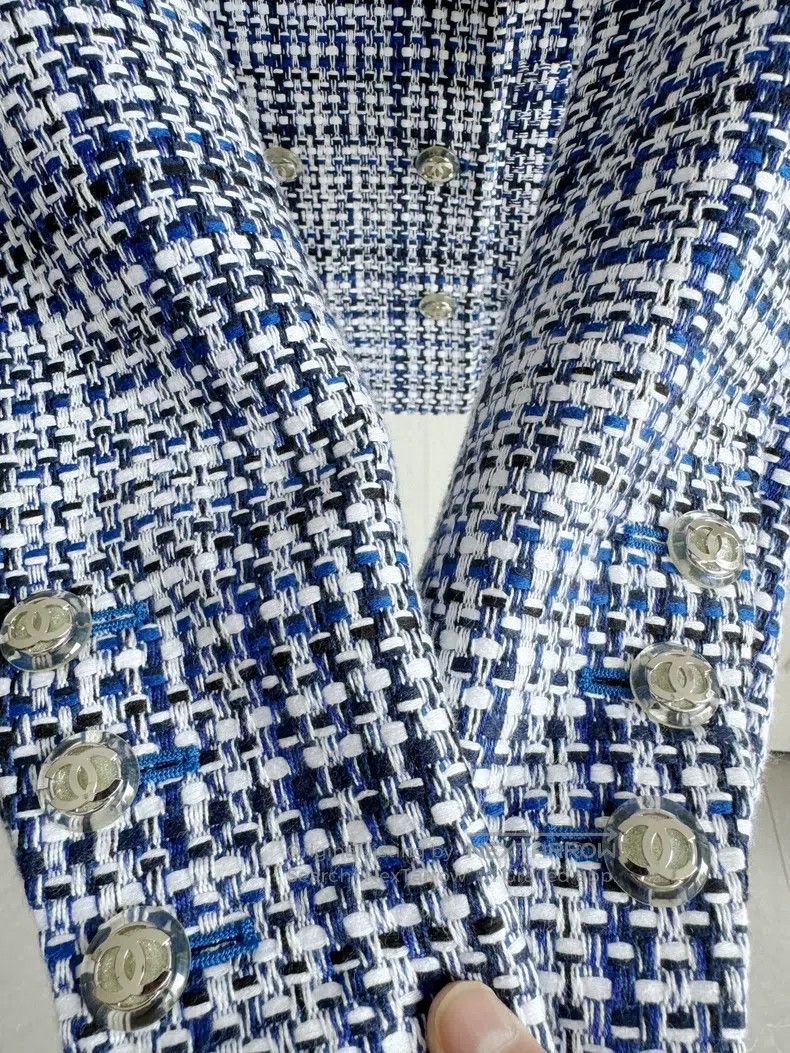 Chanel Chanel 20p blue and white double-breasted jacket Size XXS / US 00 / IT 34 - 7 Thumbnail