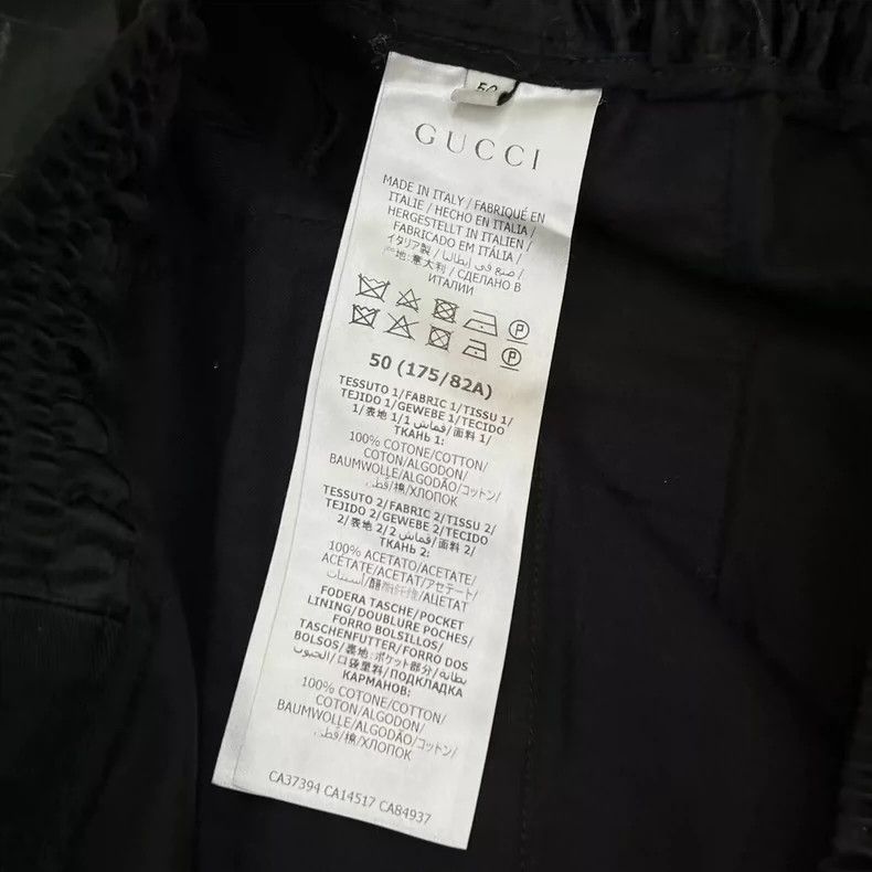 Gucci Stitching black trousers and casual trousers 2503-Nextarrow Size US 34 / EU 50 - 6 Thumbnail