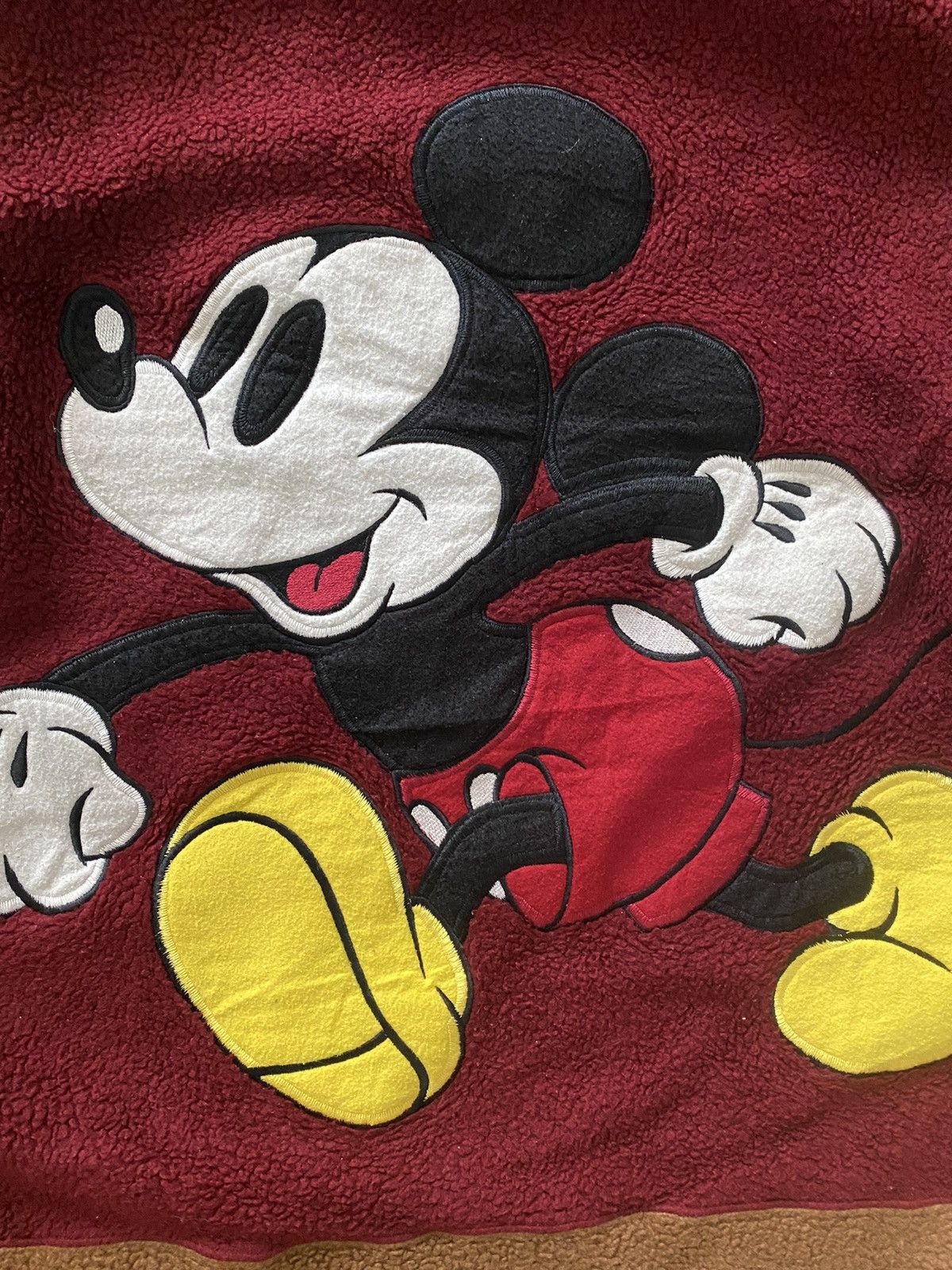 Mickey Mouse × Vintage Vintage Mickey Mouse Big logo oversized Sherpa Hoodie Size US L / EU 52-54 / 3 - 6 Thumbnail