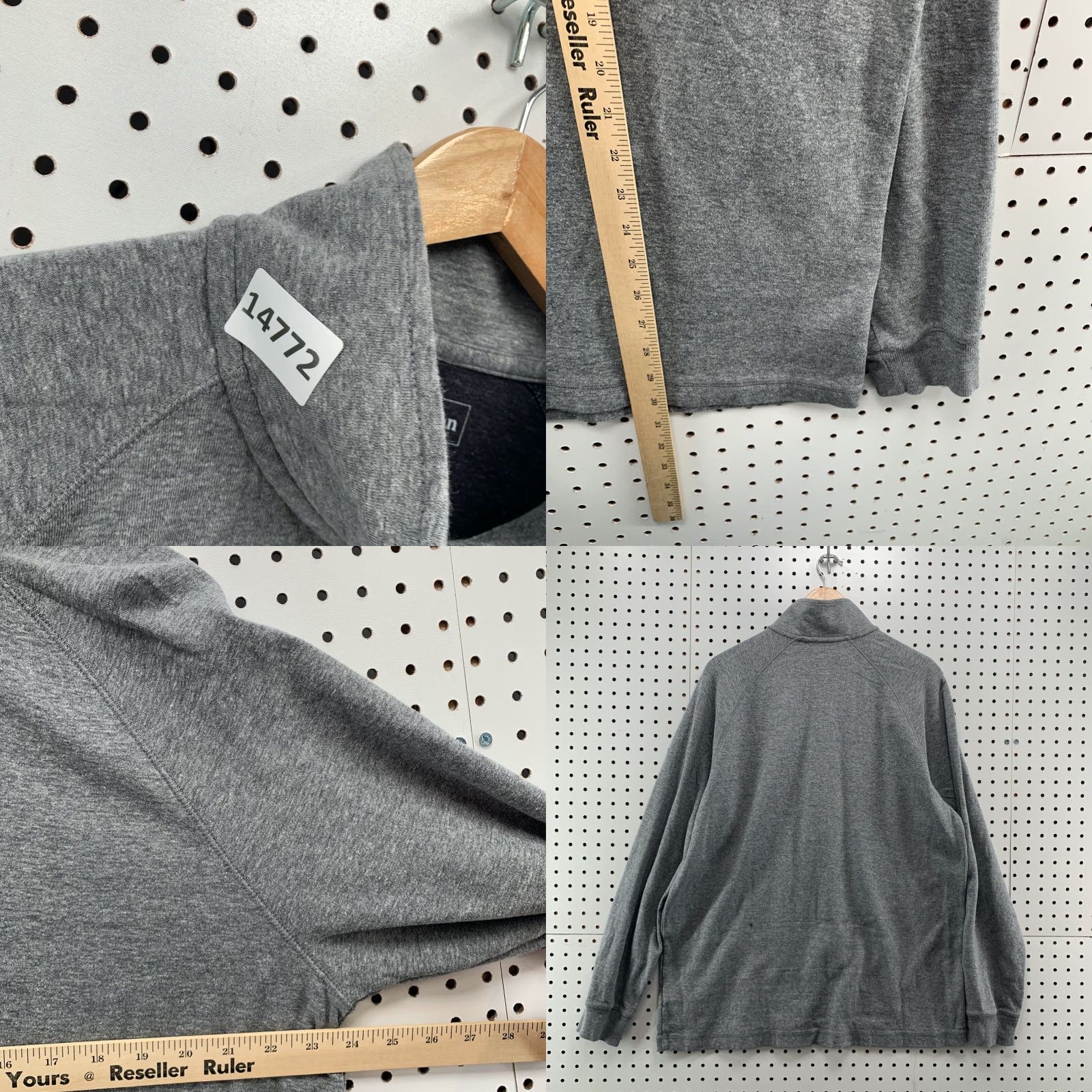 Vintage LL Bean 1/4 Zip Sweater Pullover Mens Size L Gray Tall Size US XL / EU 56 / 4 - 8 Thumbnail