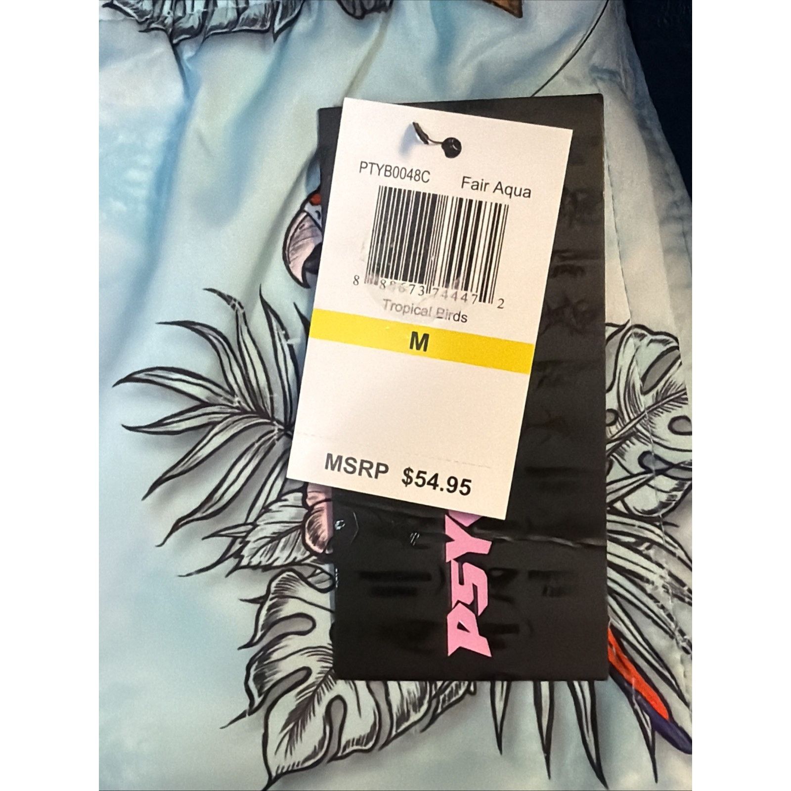 Other Psycho Tuna Tropical Birds Swim Trunks Men's Medium NWT Size US 31 - 10 Thumbnail
