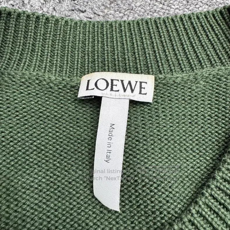 Loewe Loewe Embroidered Letter Wool Knit Top Size US M / EU 48-50 / 2 - 2 Thumbnail