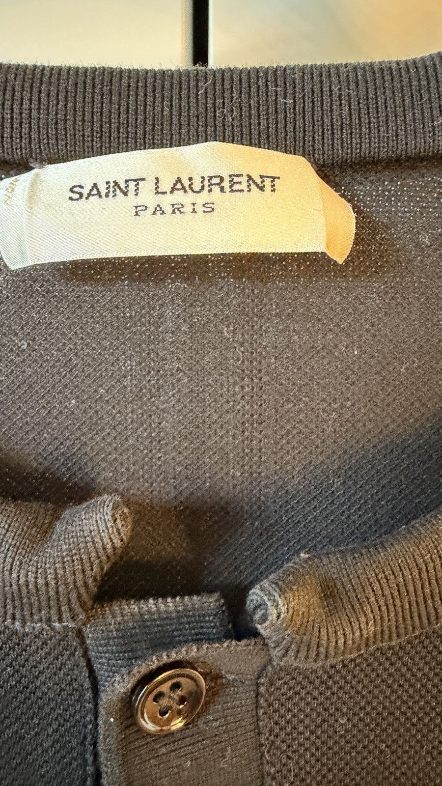 Saint Laurent Paris Saint Laurent collarless polo Size US M / EU 48-50 / 2 - 3 Thumbnail